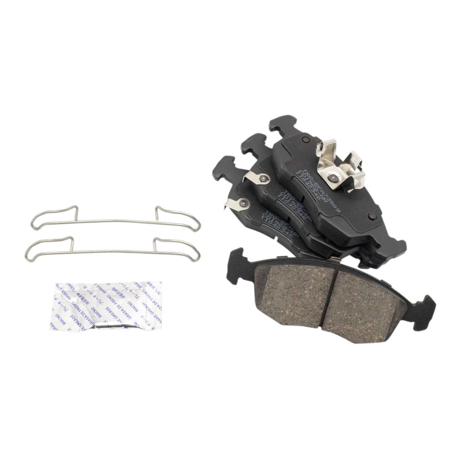 Ceramic Front Brake Pads for 2012-2017 Fiat 500 - High Performance, Low Noise & Dust - Perfect for City Driving & Daily Commutes