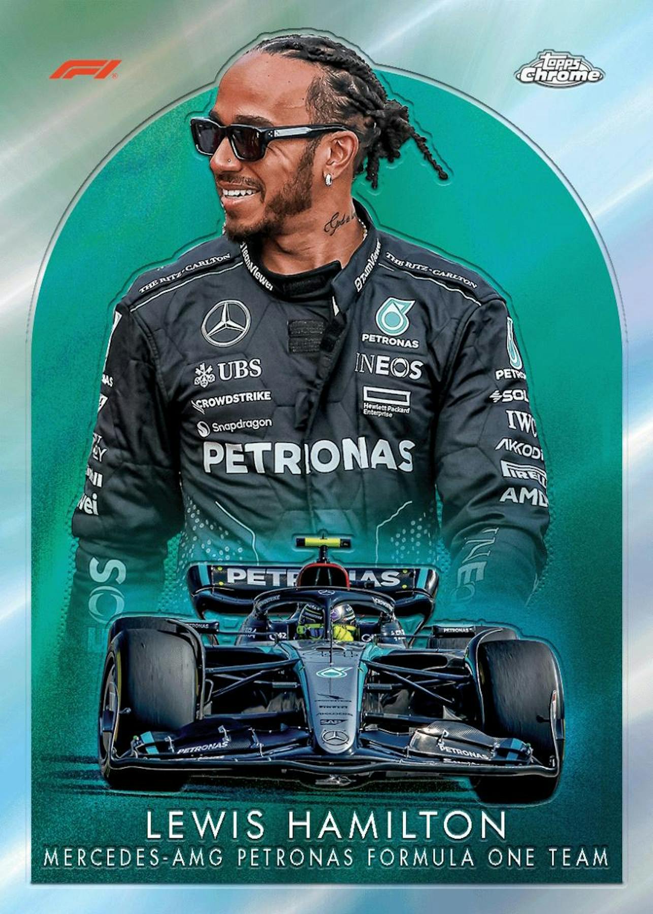 2024 Topps Chrome F1 Formula 1 Qualifying Lap Hobby Pack - Collectible Racing Cards for F1 Fans, Perfect for Trading and Displaying in Your Man Cave or Sports Memorabilia Collection