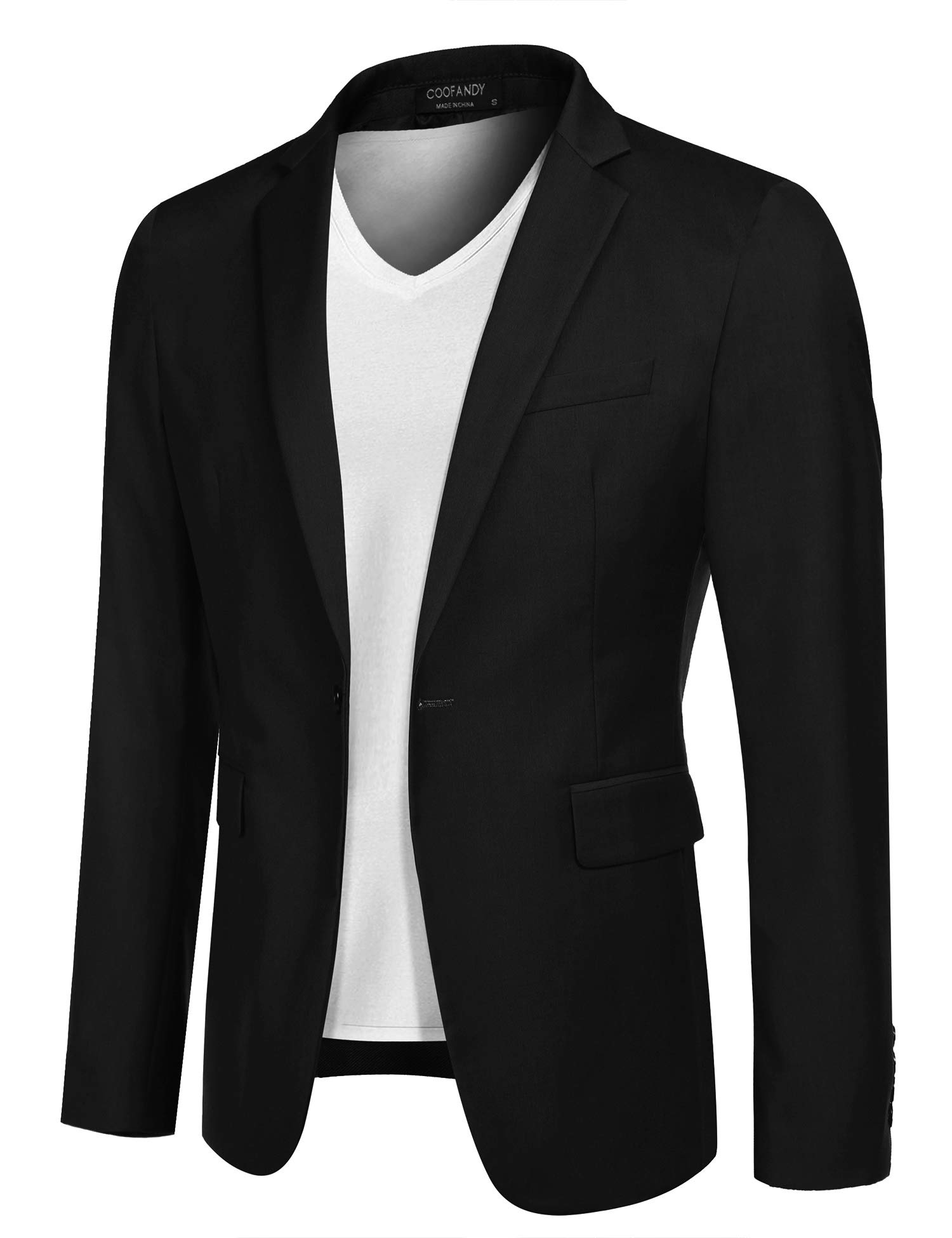 COOFANDY Men's Slim Fit Sport Coat - Casual Blazer with One Button, Business Dress Jacket for Office, Wedding & Formal Events | Lightweight Suit for Work, Parties & Special Occasions