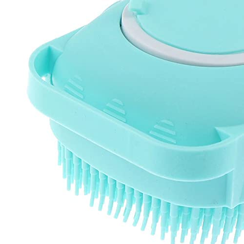 NOBILEA Multi-Color Silicone Bath & Body Brush - Exfoliating Shower Scrubber for Dead Skin & Dirt Removal - Built-in Shower Gel Dispenser - Soft Massager with Non-Toxic Bristles (Random Colors) - Perfect for Spa, Exfoliation & Deep Cleansing at Home