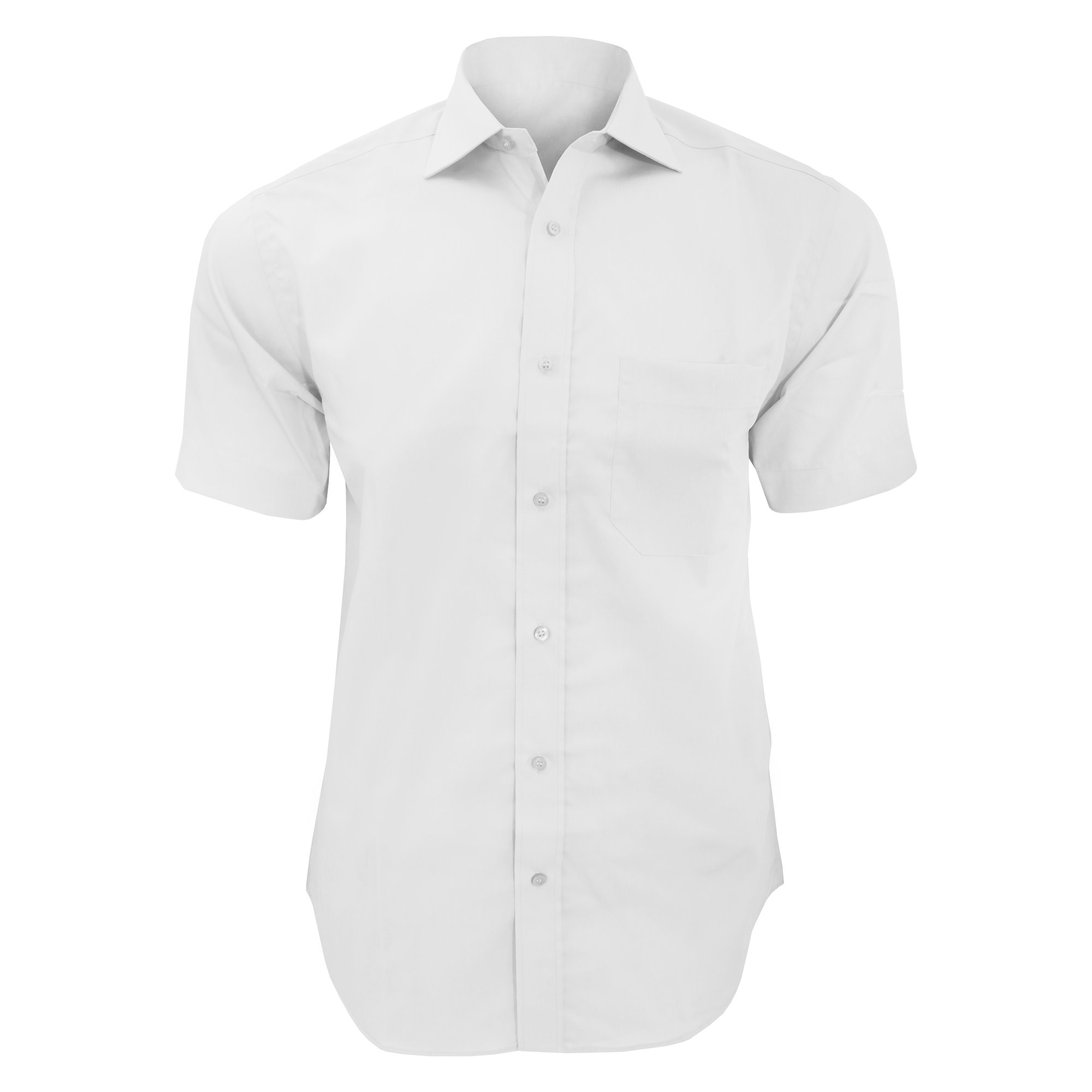 Premium Men's Non-Iron Short Sleeve Dress Shirt - Wrinkle-Free Business Casual & Office Wear for Professionals