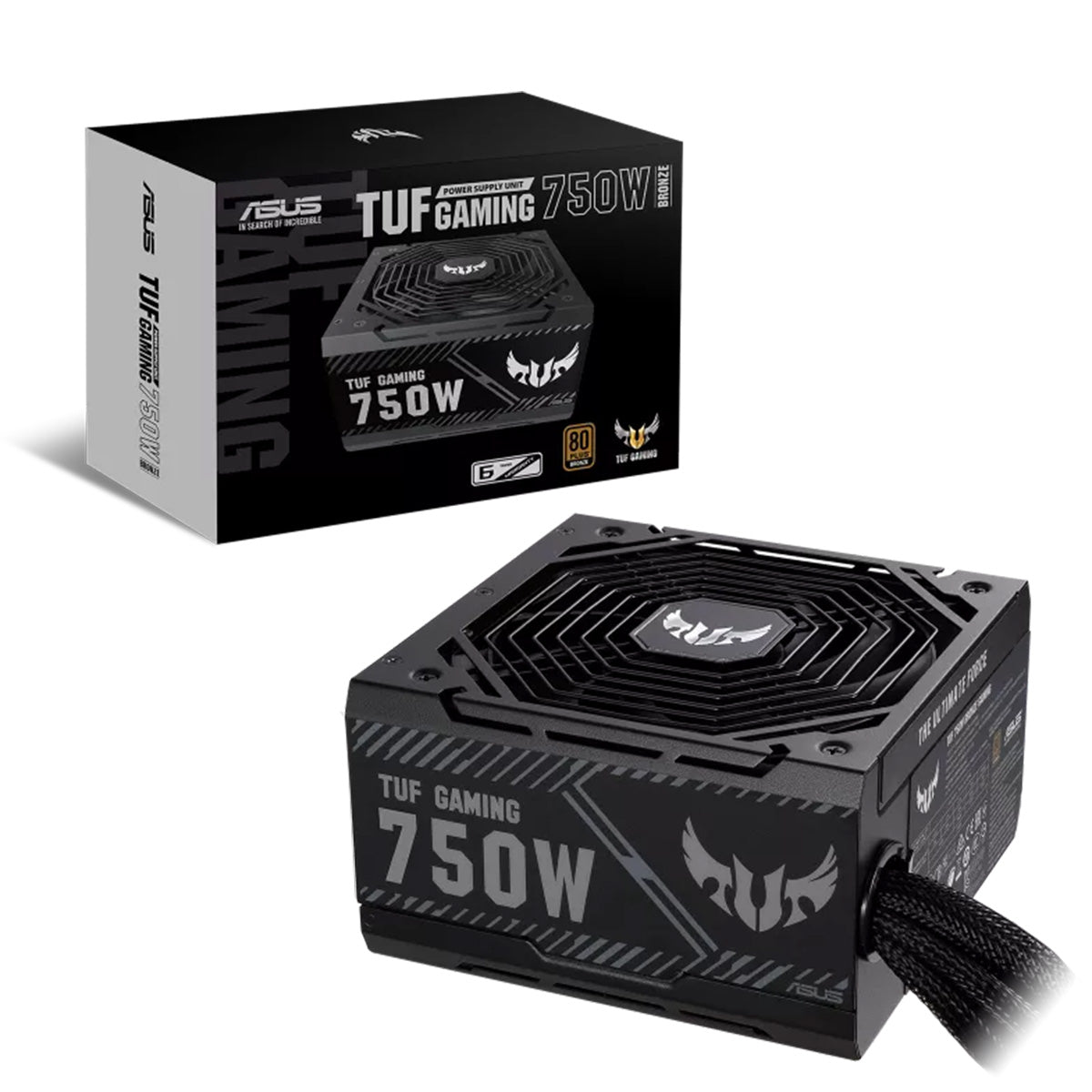 ASUS TUF Gaming 750W 80 Plus Bronze Certified Power Supply - High Efficiency PSU for Gaming PC, Workstation & Home Office Setup