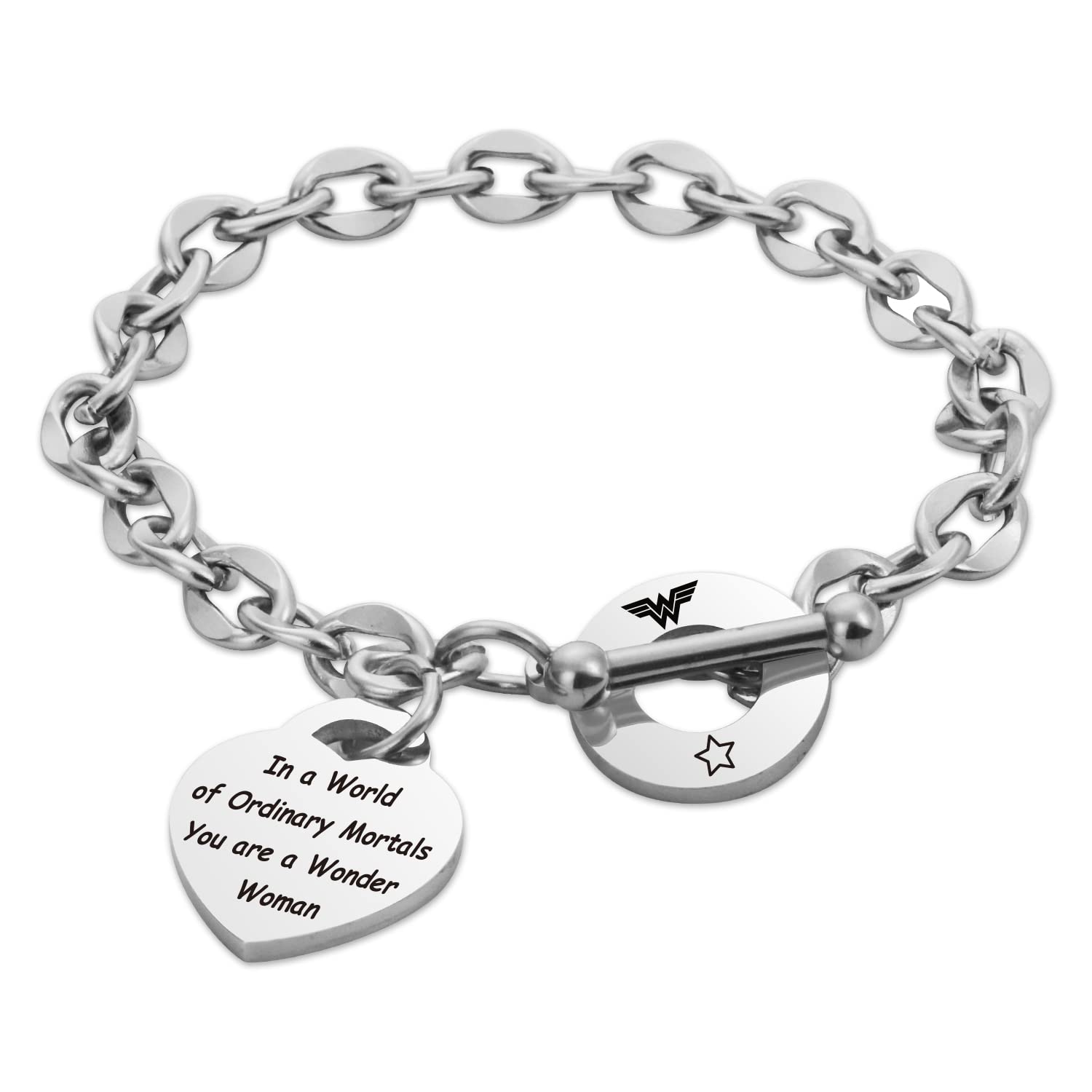 ARETIS Superhero Wonder Woman Bracelet - Inspirational Jewelry Gift for Women, Diana Prince Wonder Bracelet - Perfect for Birthdays, Anniversaries & Cosplay Events