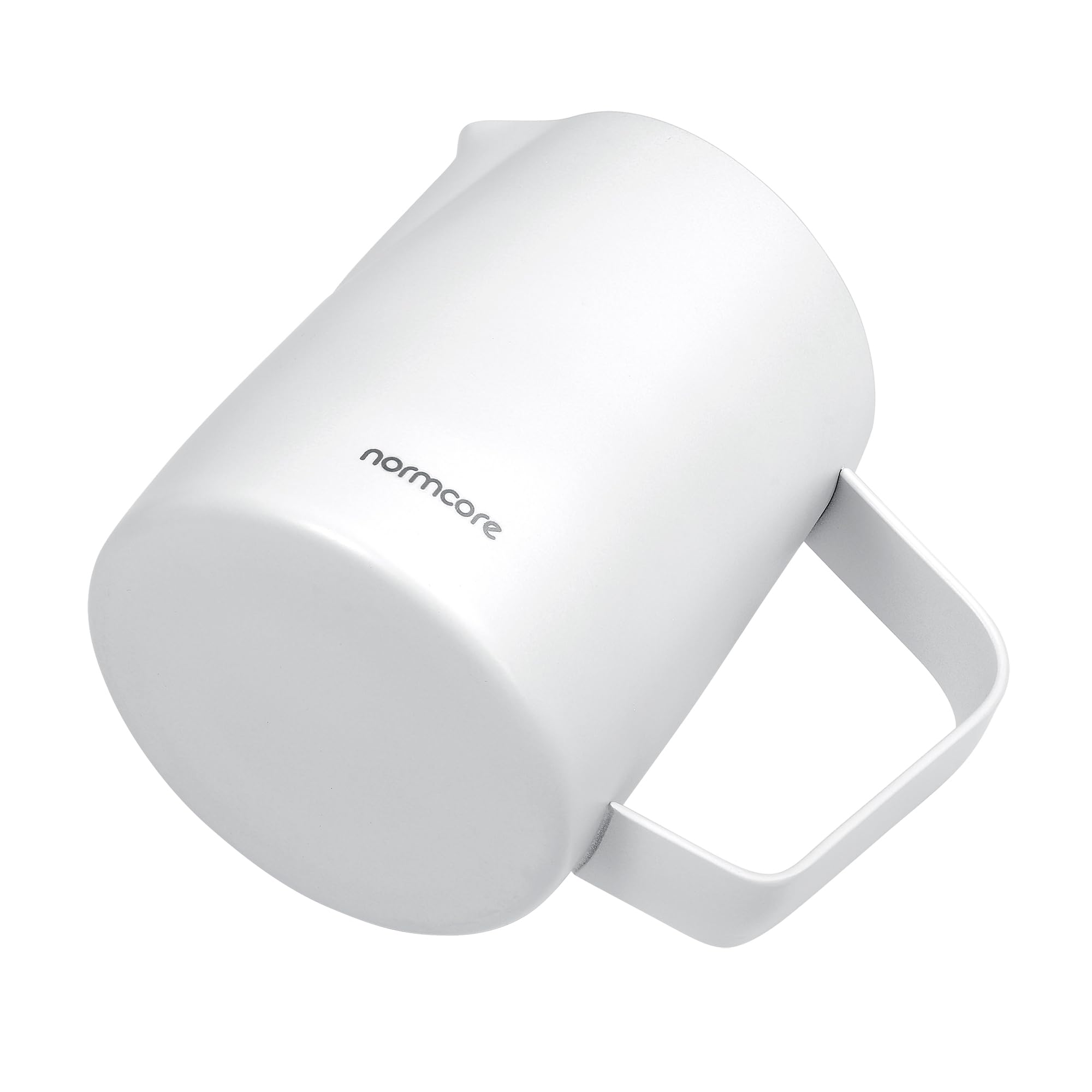 Premium Normcore Milk Frothing Pitcher 15.2 oz (450ml) - Barista-Grade Espresso Steaming Jug with Round Spout & Non-Stick Coating - Perfect for Latte Art, Cappuccino & Home Coffee Brewing