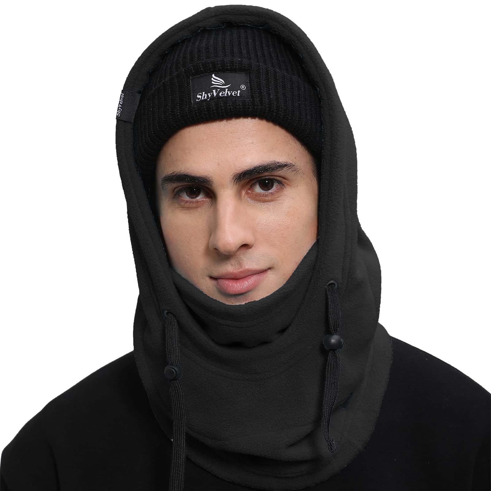 Shy Velvet Cold Weather Fleece Balaclava Ski Mask - Windproof Winter Face Cover for Men & Women - Perfect for Skiing, Snowboarding, Motorcycling & Outdoor Activities