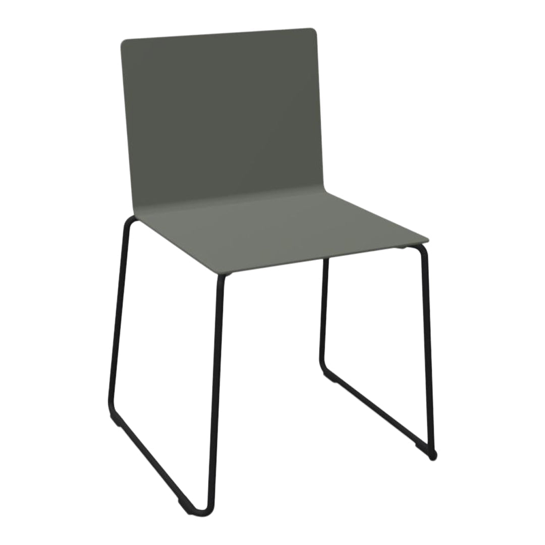 Stackable Dry Outdoor Dining Chair with Sled Base - Perfect for Patio, Garden, and Poolside Dining