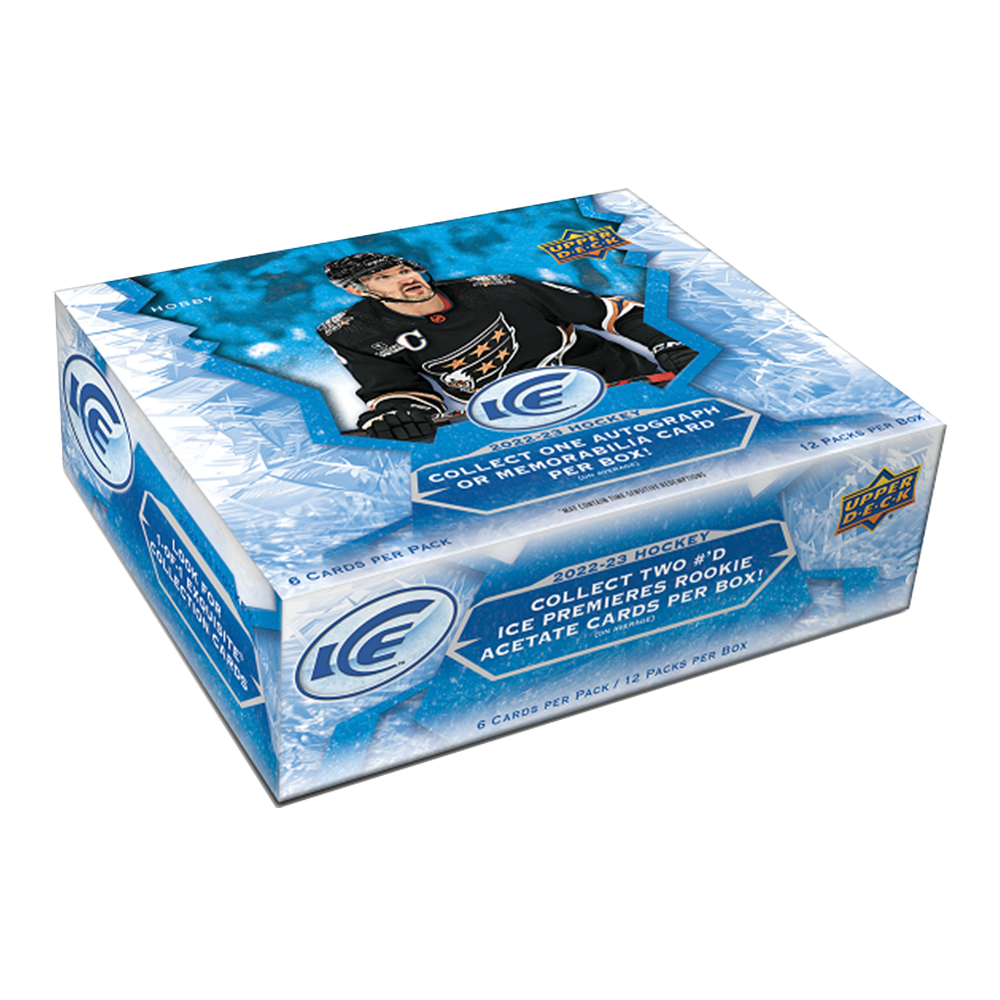 2022-23 Upper Deck Ice Hockey Hobby Box - Premium NHL Trading Cards Collection for Collectors & Fans - Perfect for Gifts, Investments & Game Nights