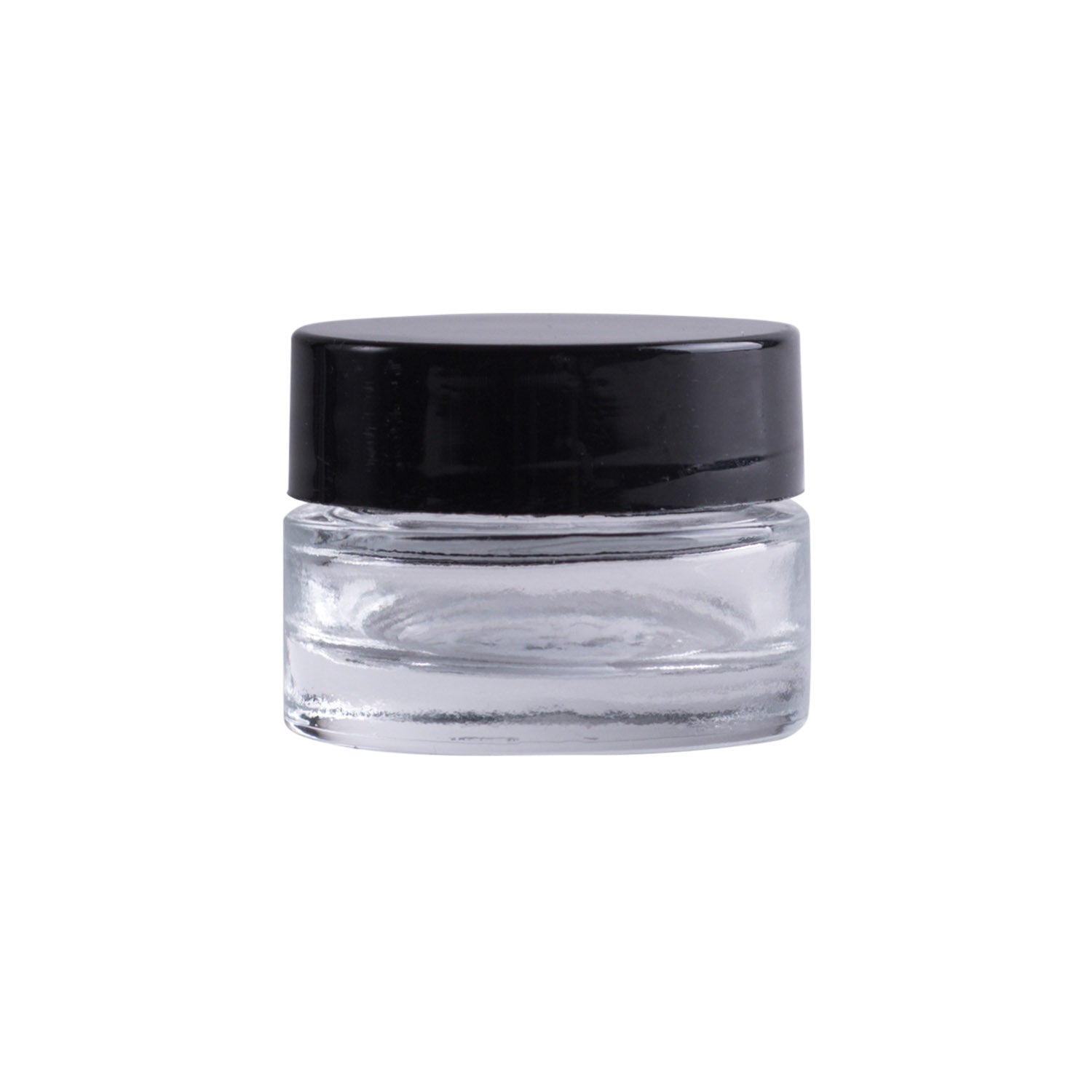 Premium Clear Glass Thick Wall Jar with Airtight Black Lid - Perfect for Food Storage, DIY Crafts, and Home Organization
