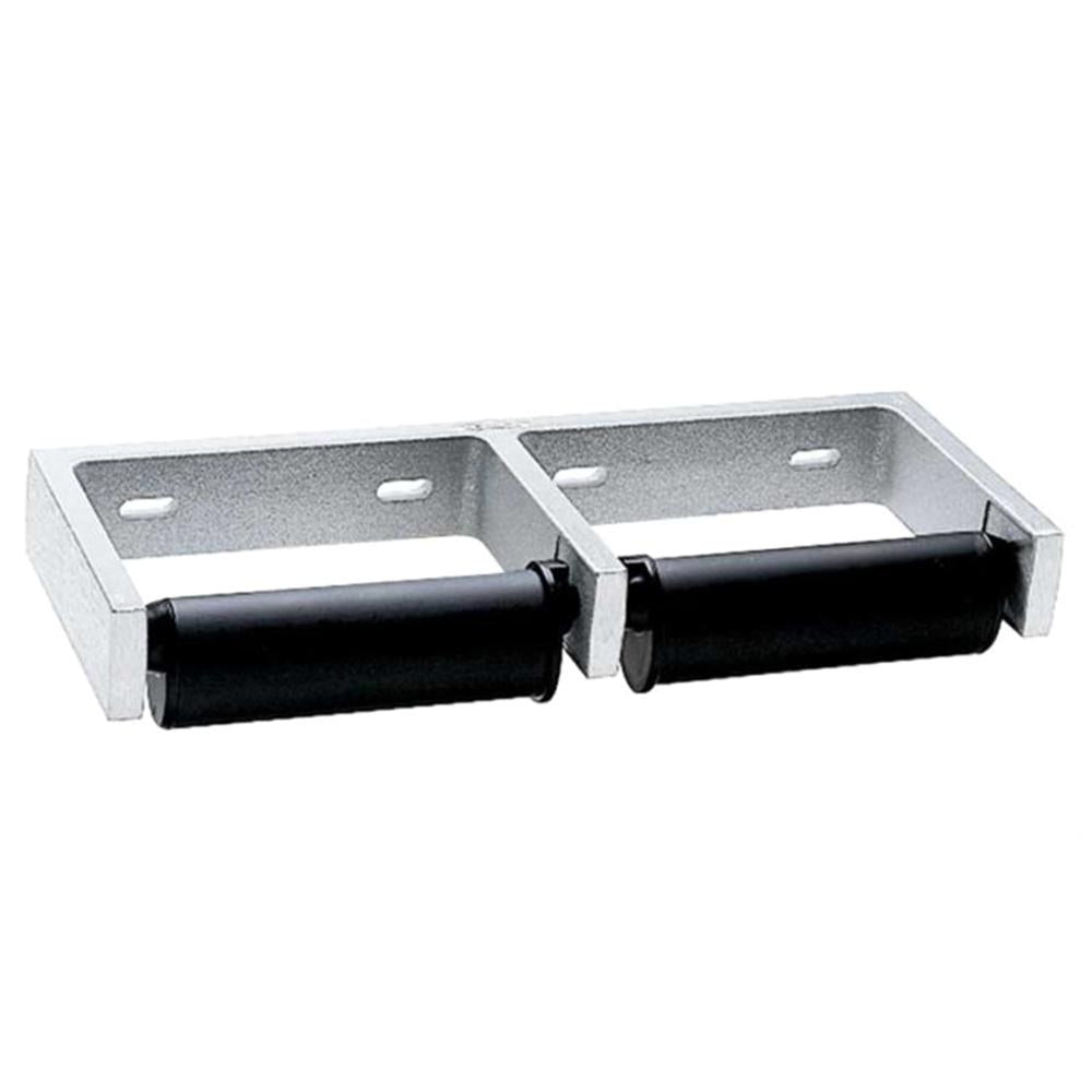 Bobrick B2740 ClassicSeries Dual Roll Toilet Paper Dispenser - Surface Mounted Satin Finish for Home, Office & Commercial Restrooms