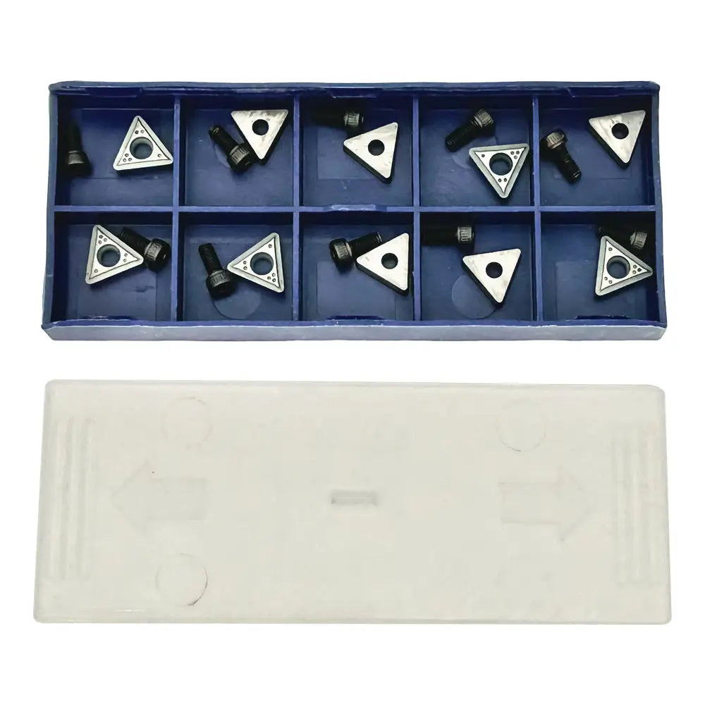 Premium AA 50742 Cutting Tips for Professional Cut Lathe with 50695 Adapter (10-Piece Box) - Ideal for Metalworking, CNC Machining & Industrial Fabrication