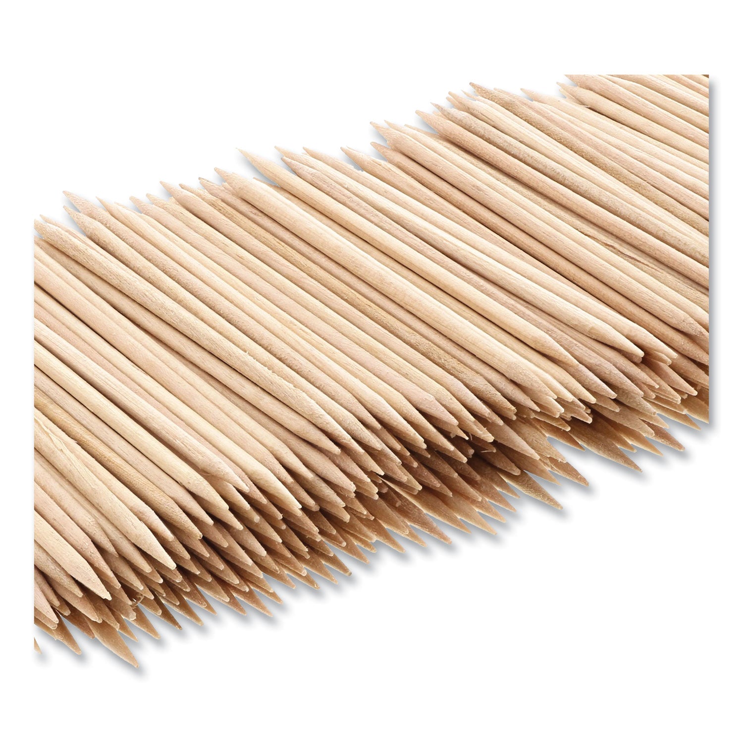 AmerCareRoyal® Natural Round Wood Toothpicks - 2.5 Inch, 800 Count per Box (24 Boxes/Case, 5 Cases/Carton, Total 96,000 Toothpicks) - Perfect for Parties, Restaurants, and Home Use