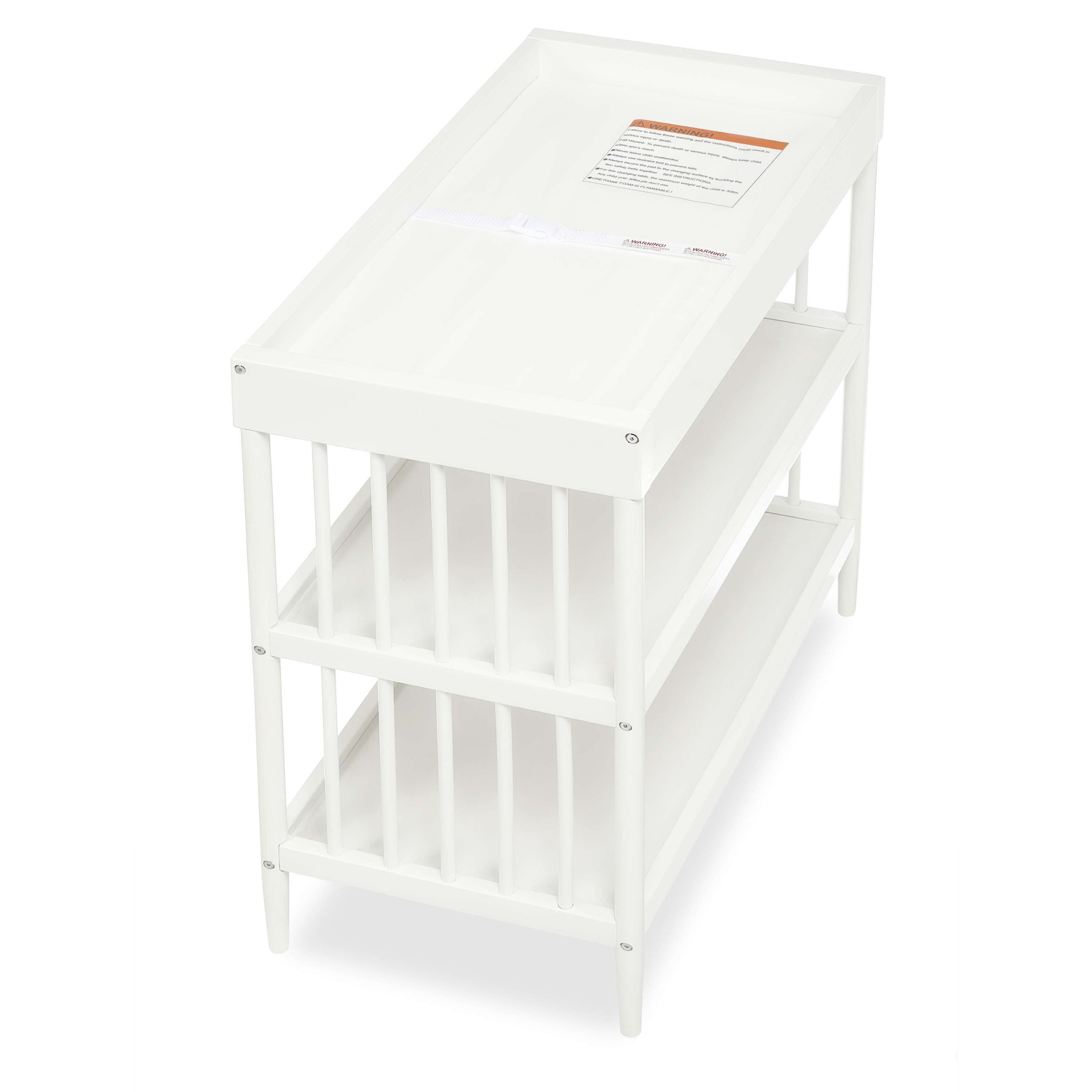 Dream On Me Sleepy Little Moon Bear & Clover Baby Changing Table - Nursery Essentials for Diaper Changes & Baby Care