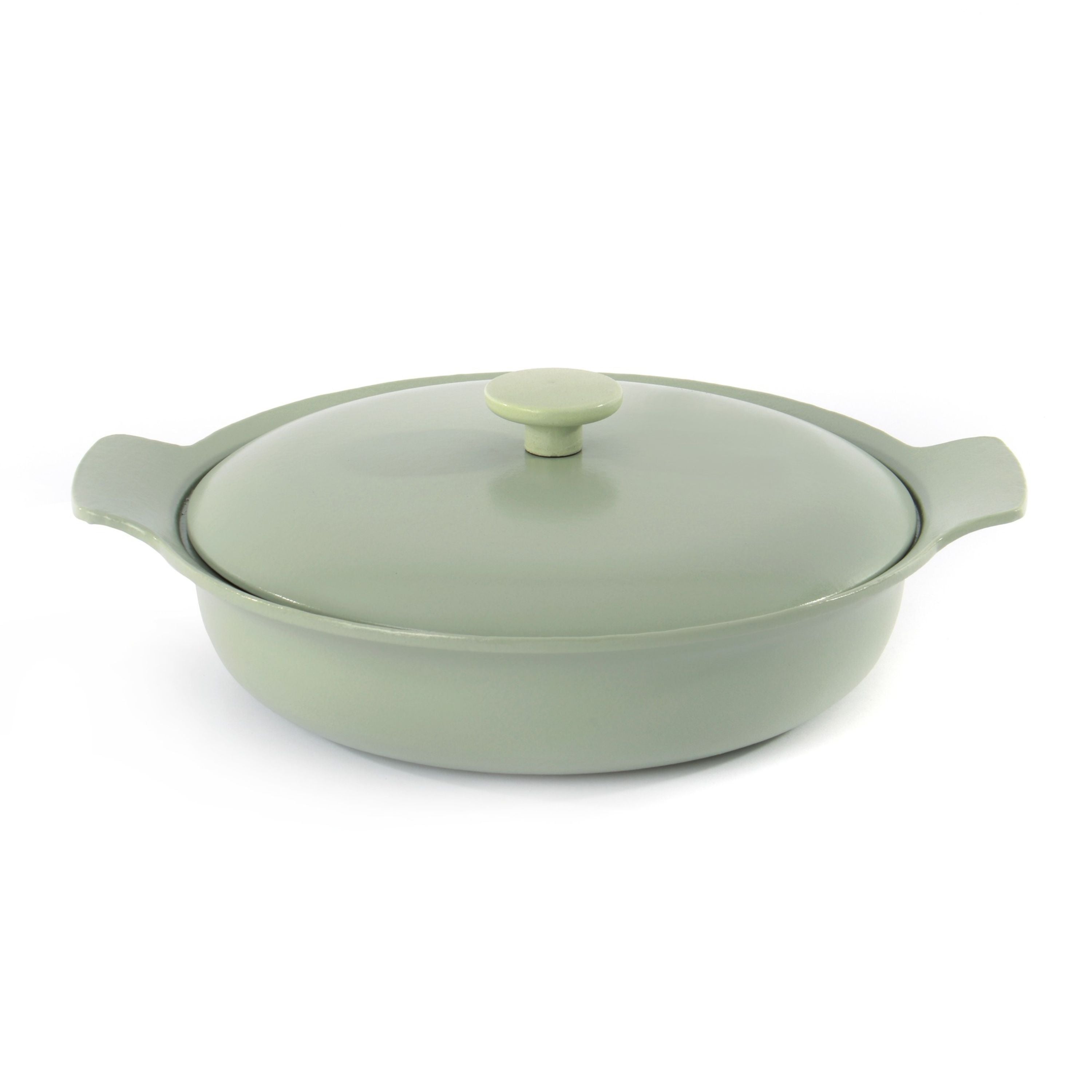 BergHOFF Ron 5-Piece Cast Iron Cookware Starter Set in Green – Perfect for Searing, Braising & Baking – Ideal for Home Chefs & Kitchen Enthusiasts