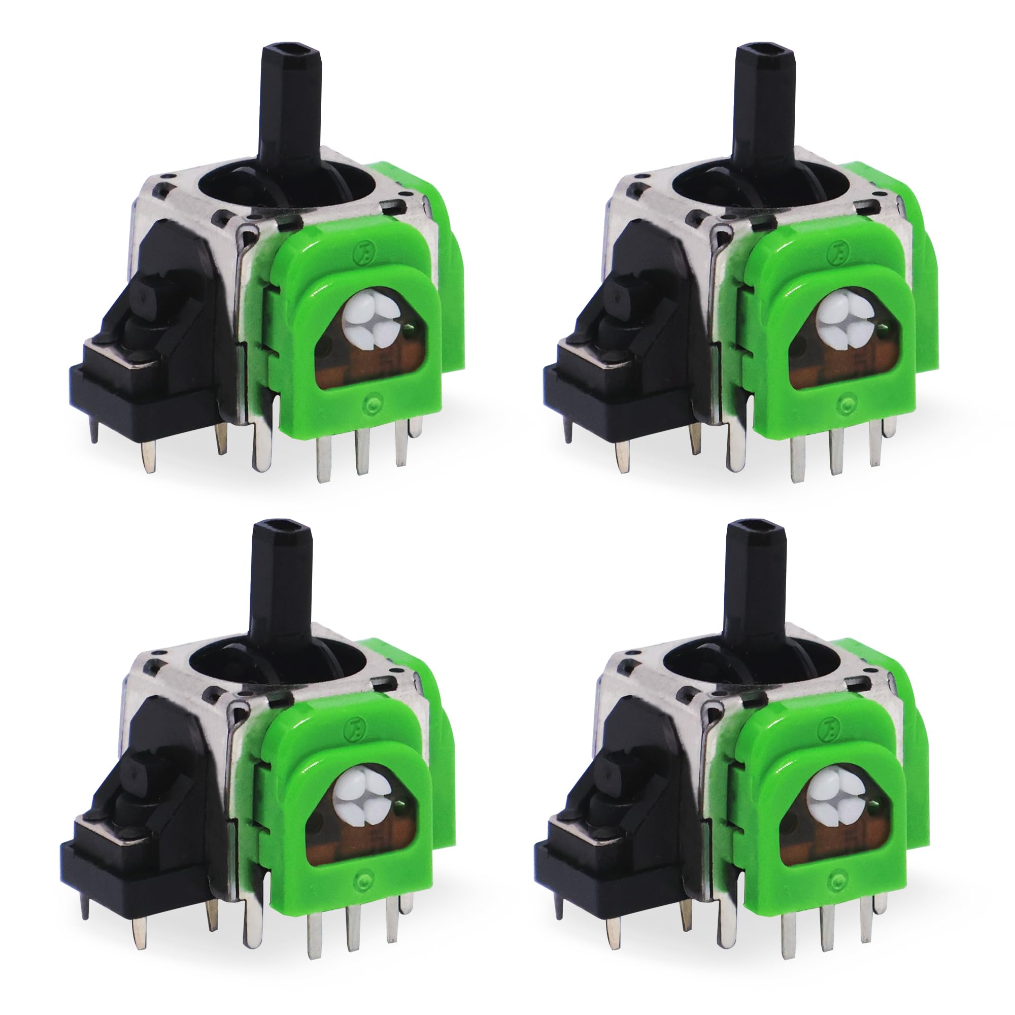 Hall Effect 3D Analog Joystick Replacement for PS4/PS5 Controller - No Drift, Precise Control, Power Saving - Set of 4 - Perfect for FPS, Racing & Fighting Games