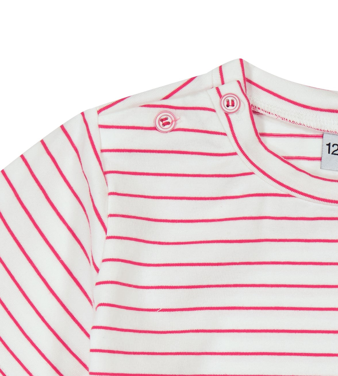 Henry Boys Button Shoulder Tee Red Stripe - Casual Short Sleeve Shirt for Toddlers, Perfect for Playdates & Family Outings