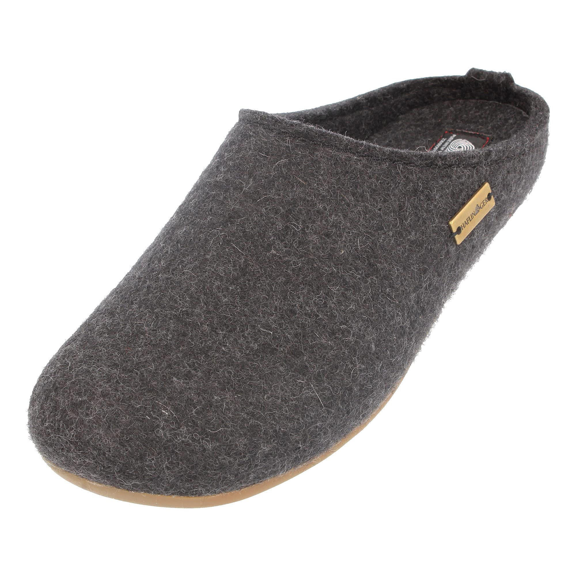 HAFLINGER Women's Wool Slippers - Comfortable Low-Top Indoor/Outdoor House Shoes for Cozy Home, Lounge & Casual Wear