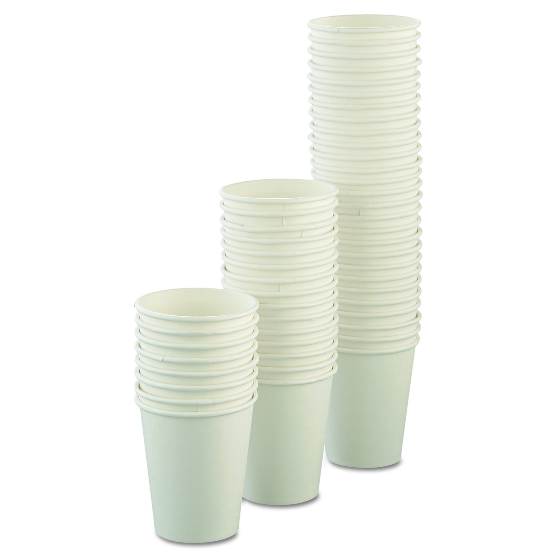 SOLO Uncoated 8 Oz White Paper Cups for Hot Drinks - Bulk Pack of 1,000 - Perfect for Coffee, Tea, and Hot Chocolate at Offices, Cafes, and Events