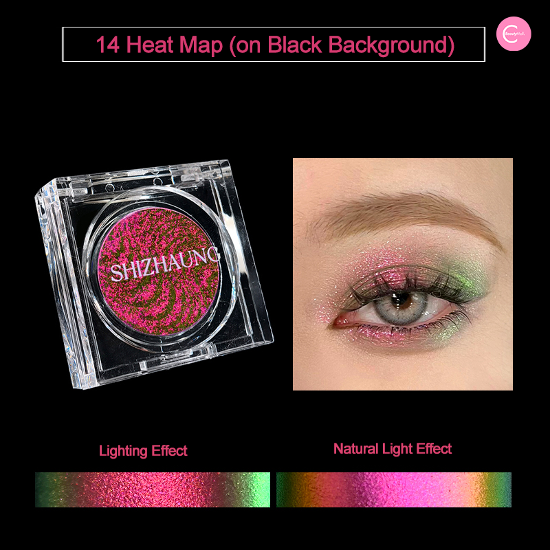 SHIZHUANG Single Chromatic Chameleon Eyeshadow - Long Lasting Pressed Pigment Makeup for Day & Night Wear - Perfect for Party, Date Night and Special Occasions