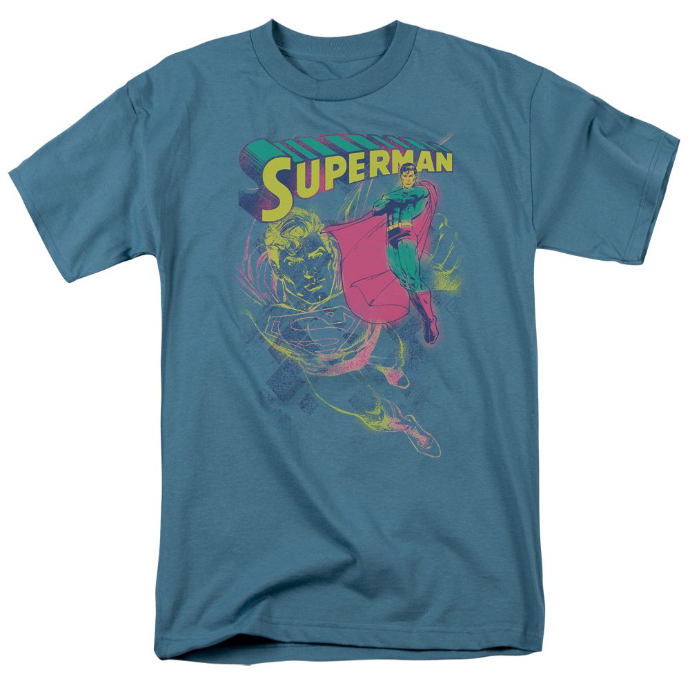 Superman Super Spray Graphic T-Shirt for Men - Size S - Casual Wear, Cosplay & Superhero Fan Gift