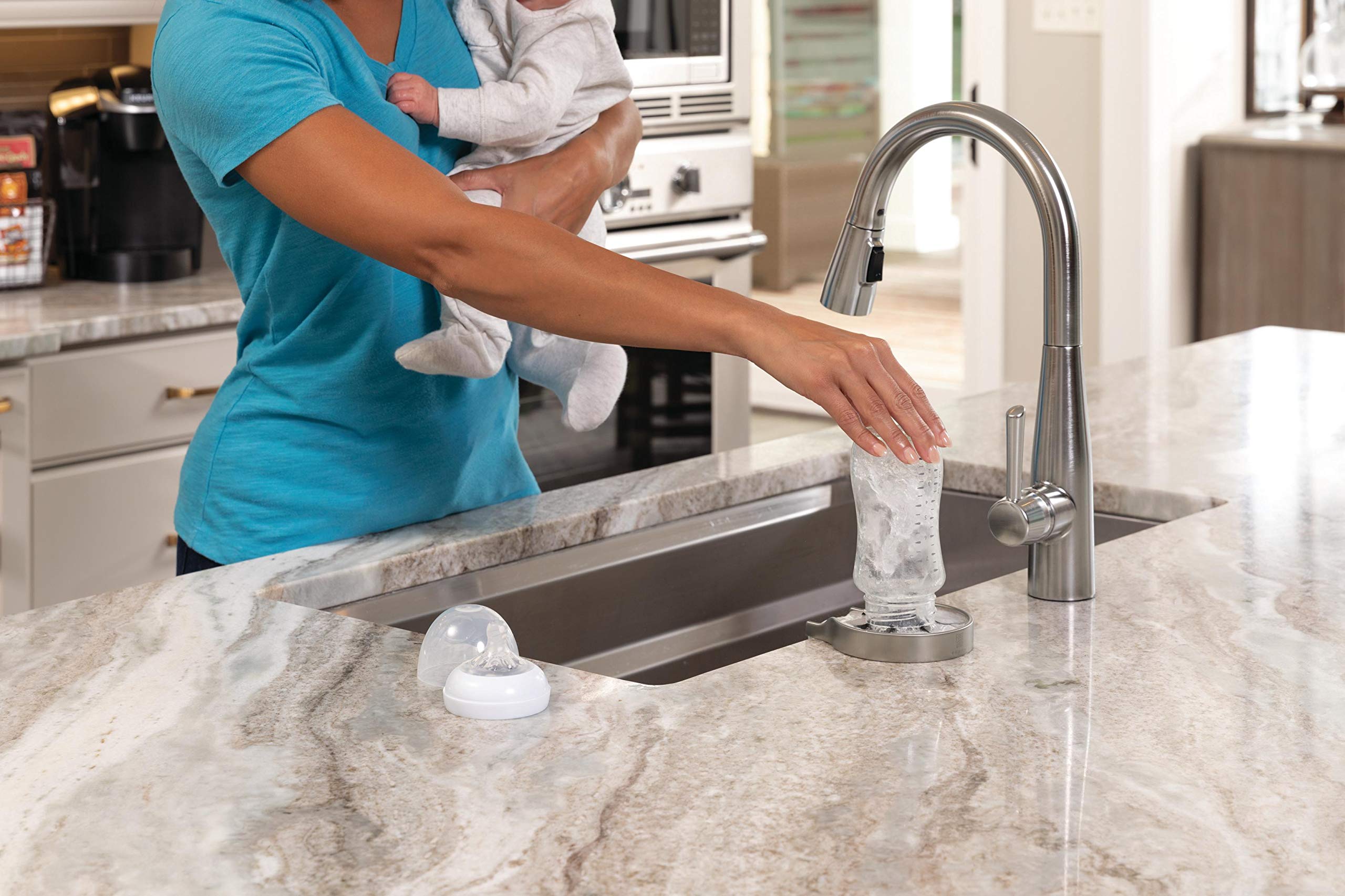 DELTA GR150-SP Stainless Steel Glass Rinser with SpotShield Technology - Perfect for Restaurants, Bars, and Home Kitchens - Eliminates Water Spots on Glassware