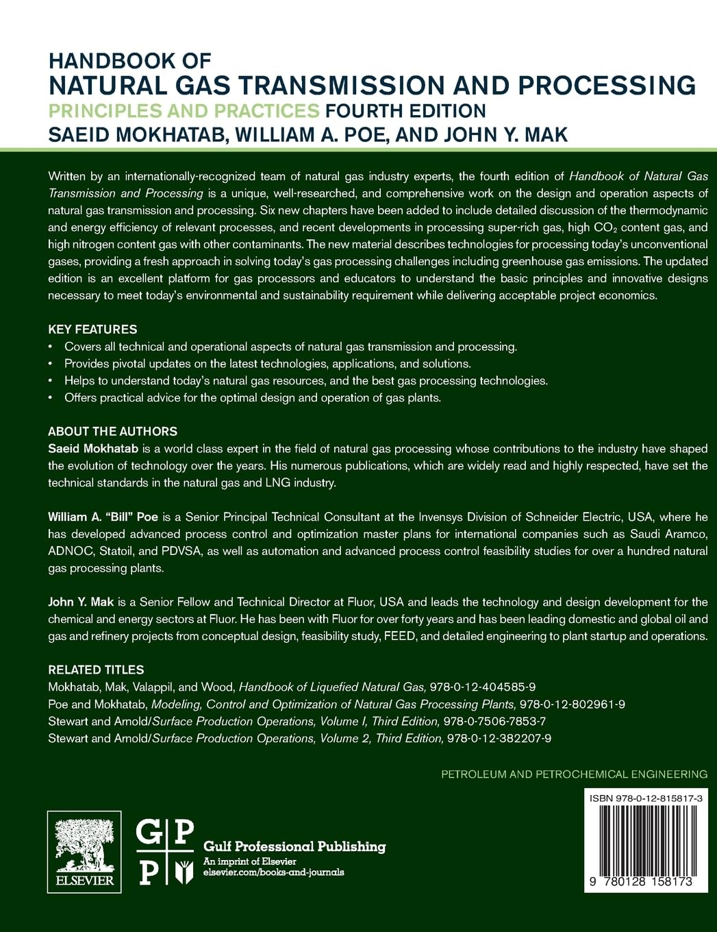 Natural Gas Transmission & Processing Handbook - Principles & Practices for Engineers