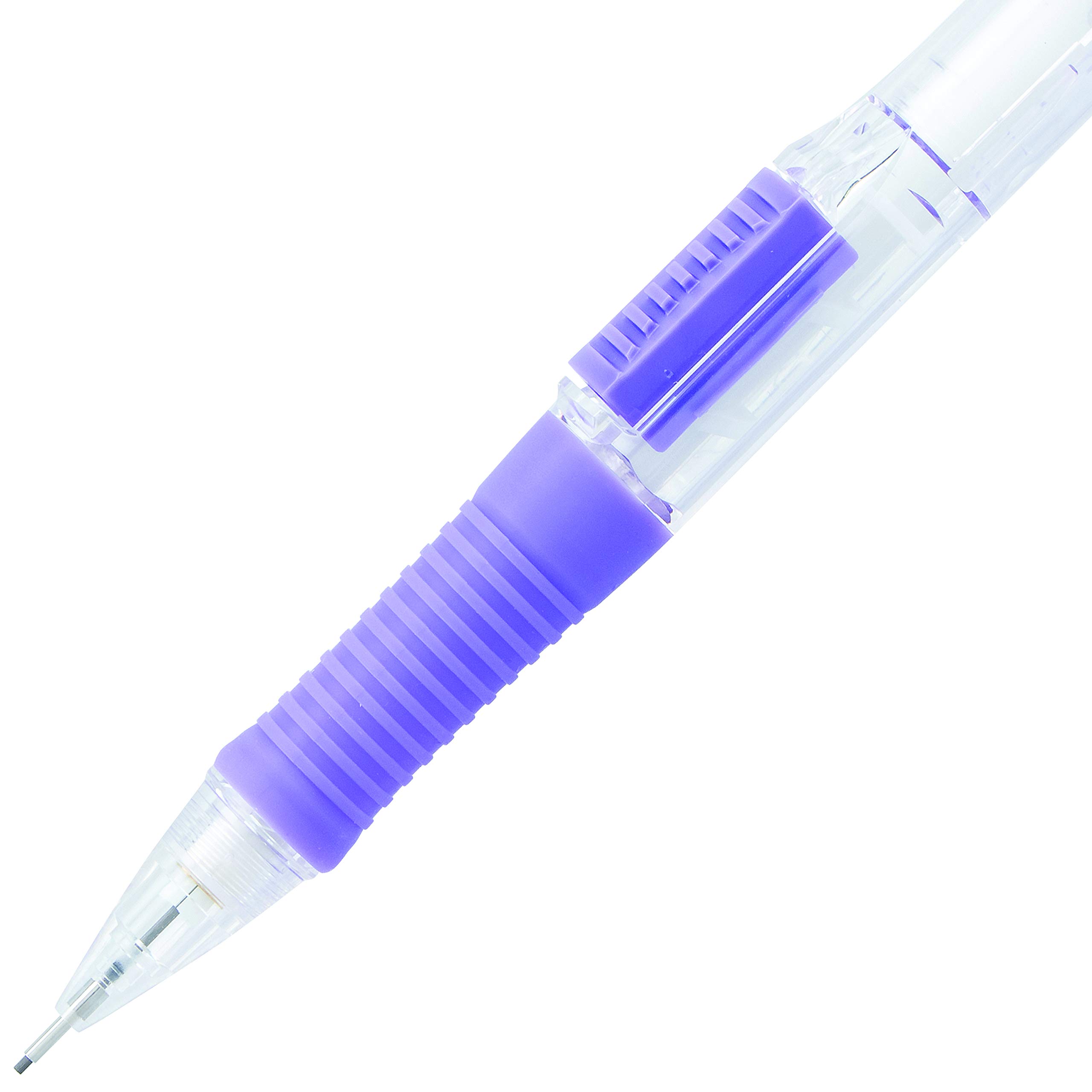 Pentel QUICK CLICK 0.7mm Mechanical Pencils - 12 Pack Violet Barrel Retractable Writing Tools (PD217V) for School, Office & Sketching