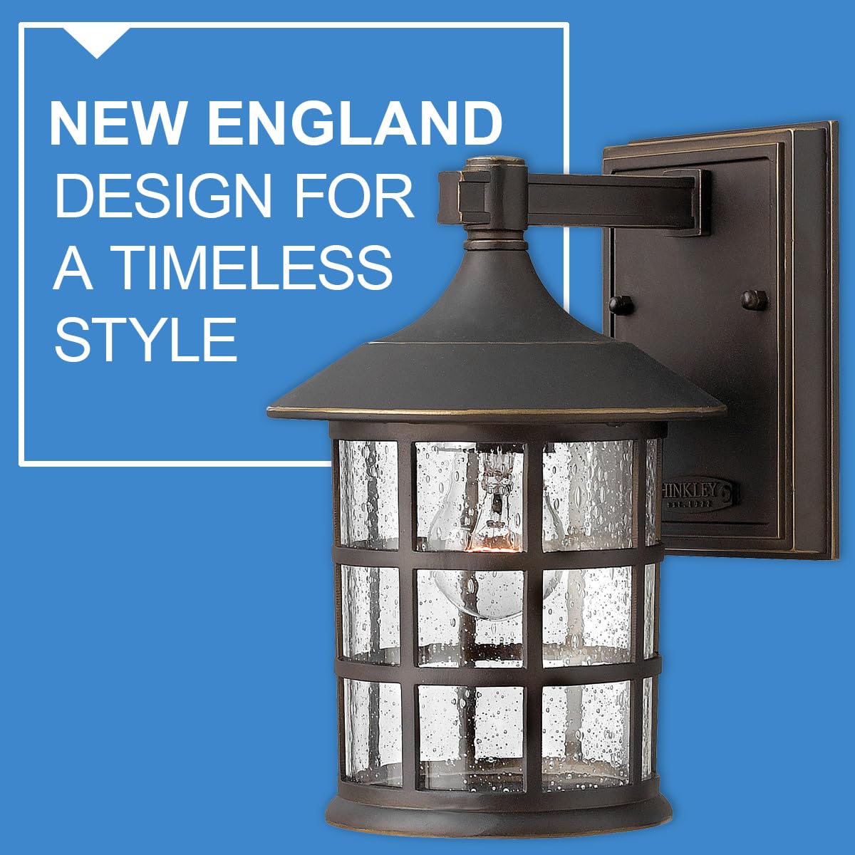 Hinkley Freeport 1800OZ Small Outdoor Wall Mount Lantern - New England Style Cast Aluminum Fixture with Clear Seedy Glass in Oil Rubbed Bronze - Perfect for Porch, Patio, Garden & Entryway Lighting