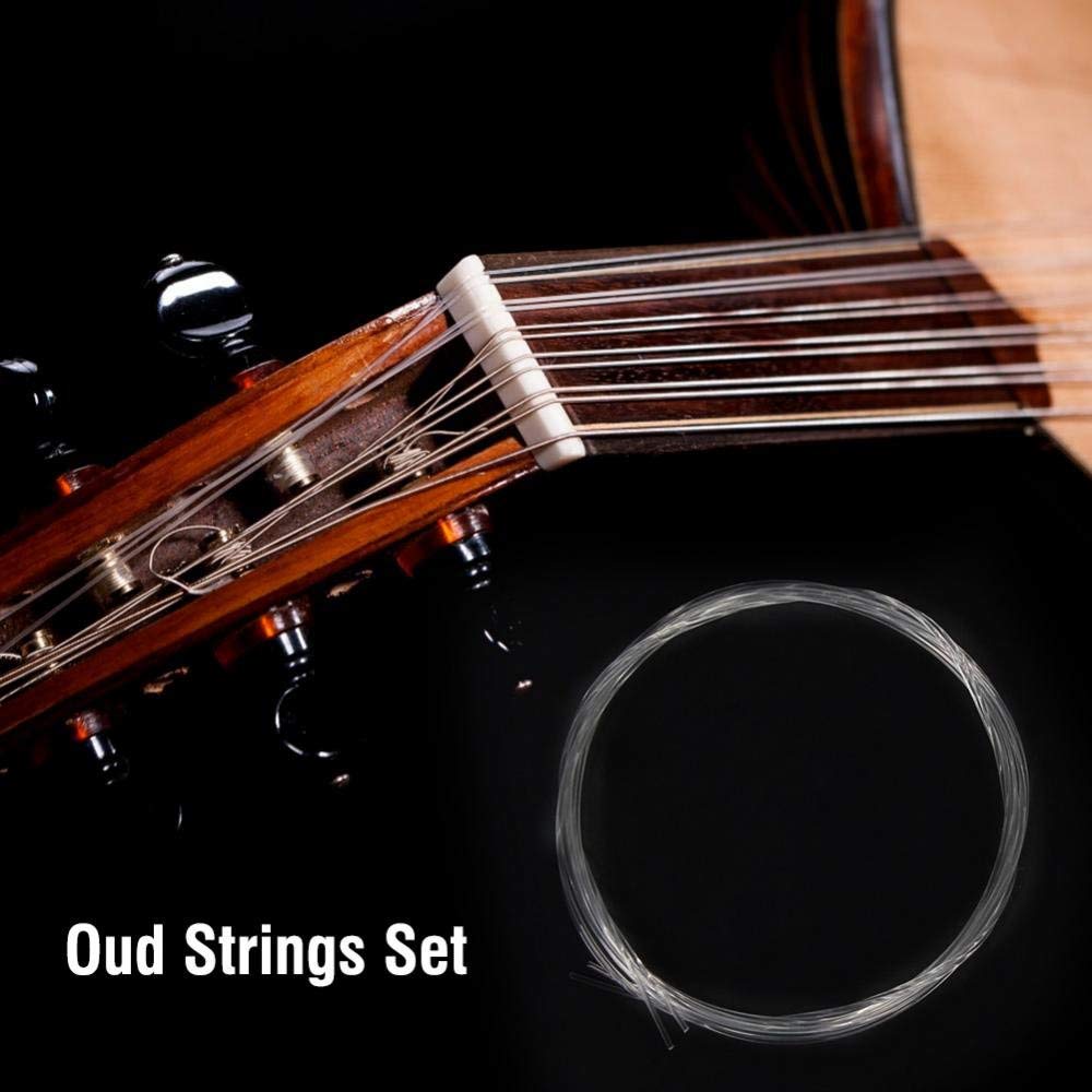 Premium Oud Strings Set - 11 Nylon & Silver-Plated Copper Alloy Strings for Oud Accessories | Perfect for Oud Players, Musicians & Middle Eastern Instrument Enthusiasts | Ideal for Performances, Practice & Studio Recording