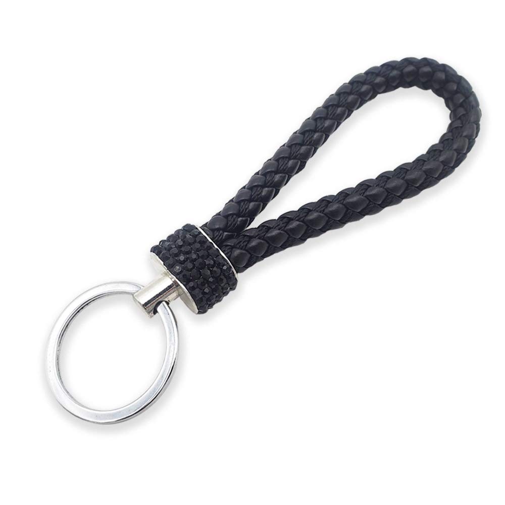 Beaugif Premium Woven Keychain Set - Stylish Wallet Key Holder, Handbag Accessory & Car Key Ring with Customizable Tags | Perfect for Key Organization, Gift Giving & Everyday Use