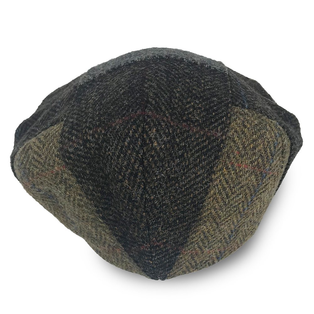 Mucros Weavers Irish Trinity Patch Wool Newsboy Cap for Men - Classic Flat Wool Hat for St. Patrick's Day, Irish Festivals & Winter Fashion