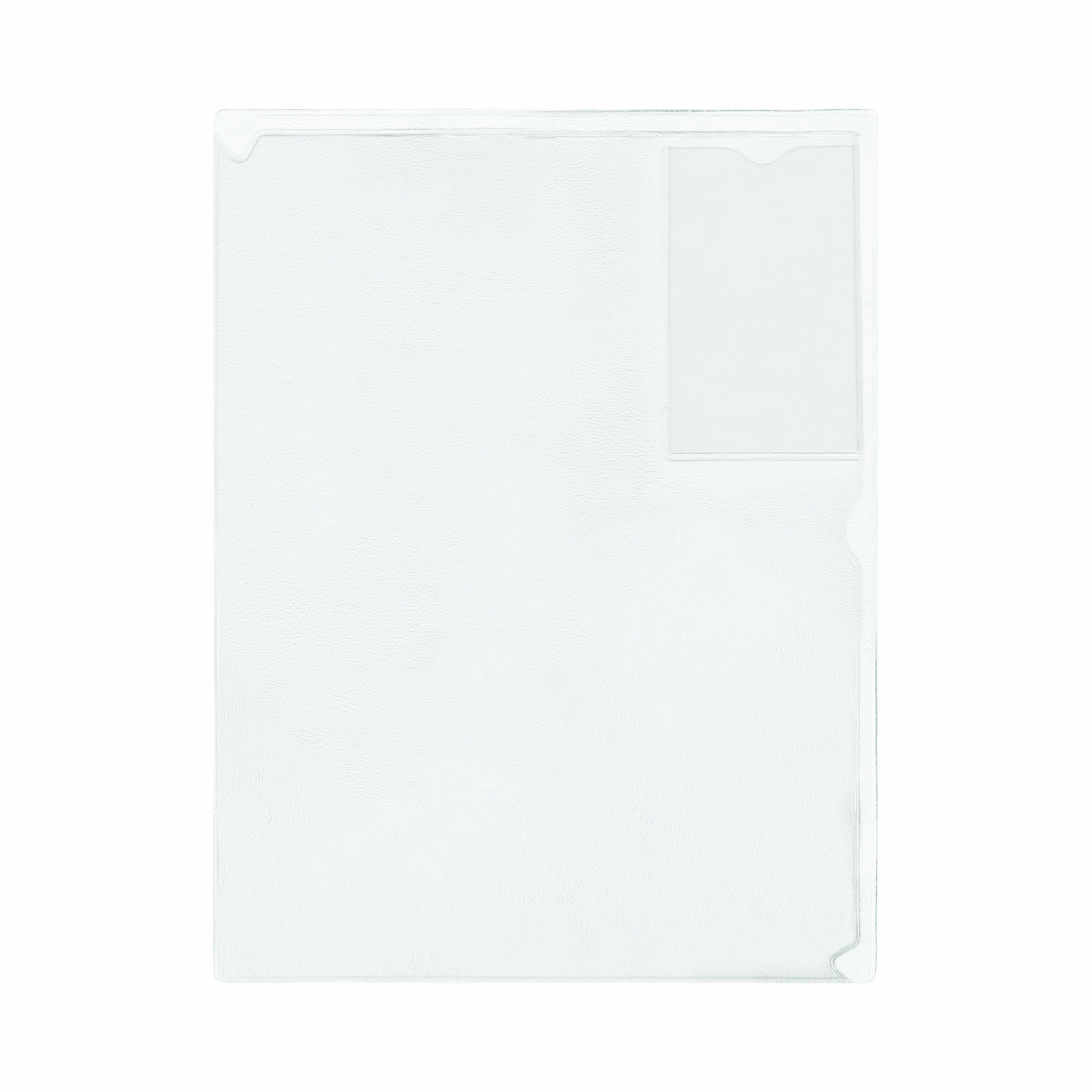 ADVANTUS Kleer-File Organizer - Clear Polypropylene File Folders with ID Pocket, Letter Size (8.5x11 inches), Frosted & See-Through for Office, School & Home Organization (ANG12)