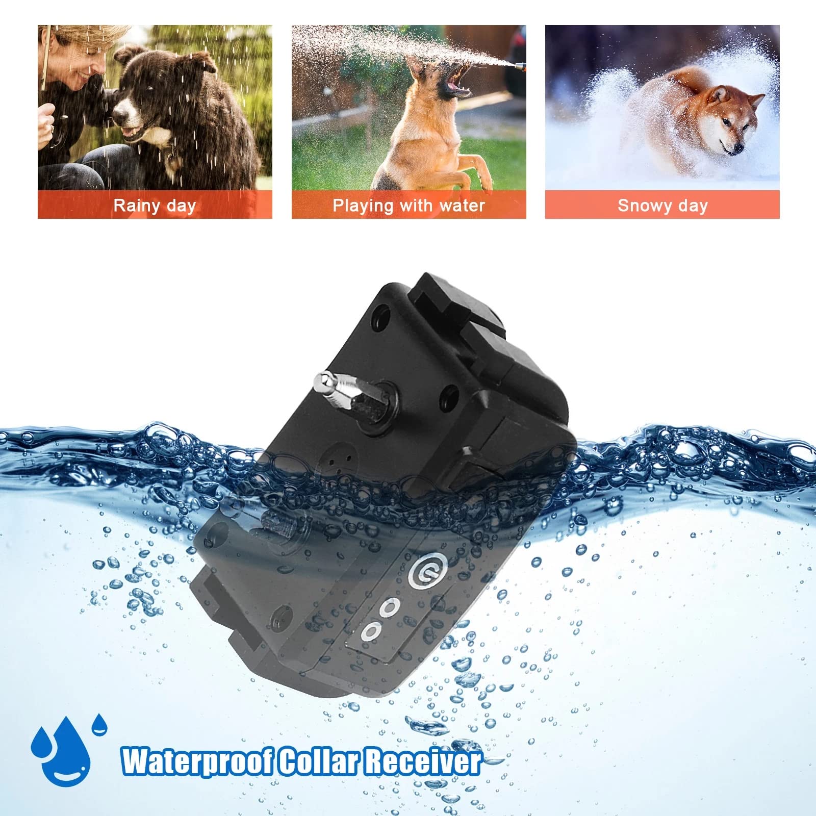 Electric Dog Fence System - 656ft Waterproof Underground/Aboveground Pet Containment with Tone & Static Correction Collar for Small, Medium & Large Dogs (2-Dog Kit) - Perfect for Backyard Safety & Training