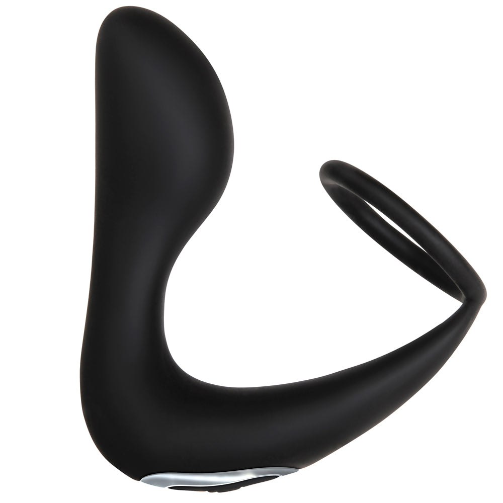 Adam & Eve Rechargeable Prostate Massager with Cock Ring - Powerful G-Spot Stimulator for Men, Perfect for Solo Play & Couples Intimacy
