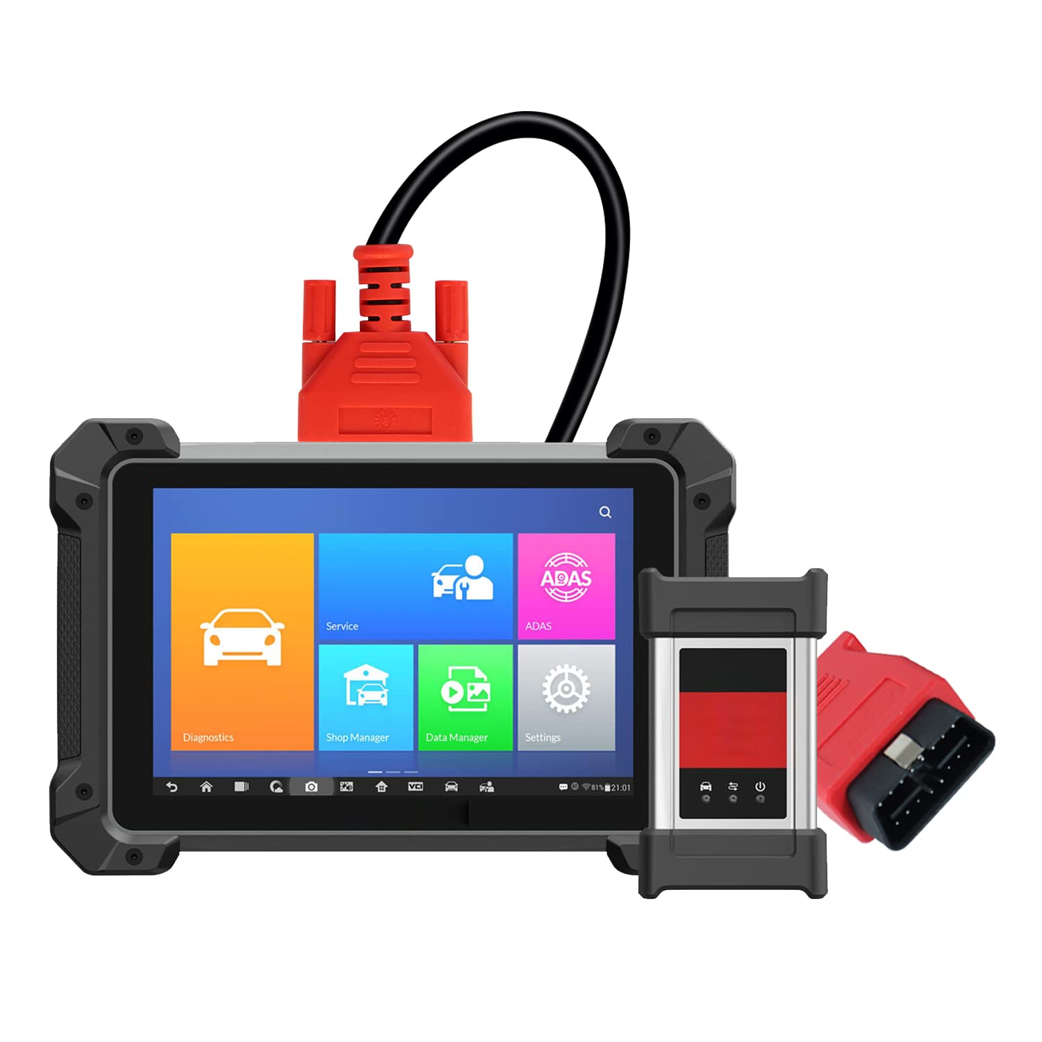 Autel MaxiSys MS908P 16 Pin OBD2 Diagnostic Programming Cable - Premium Test Connector for Vehicle ECU Coding & Scanner Tool (Ideal for Mechanics & Auto Repair Shops)