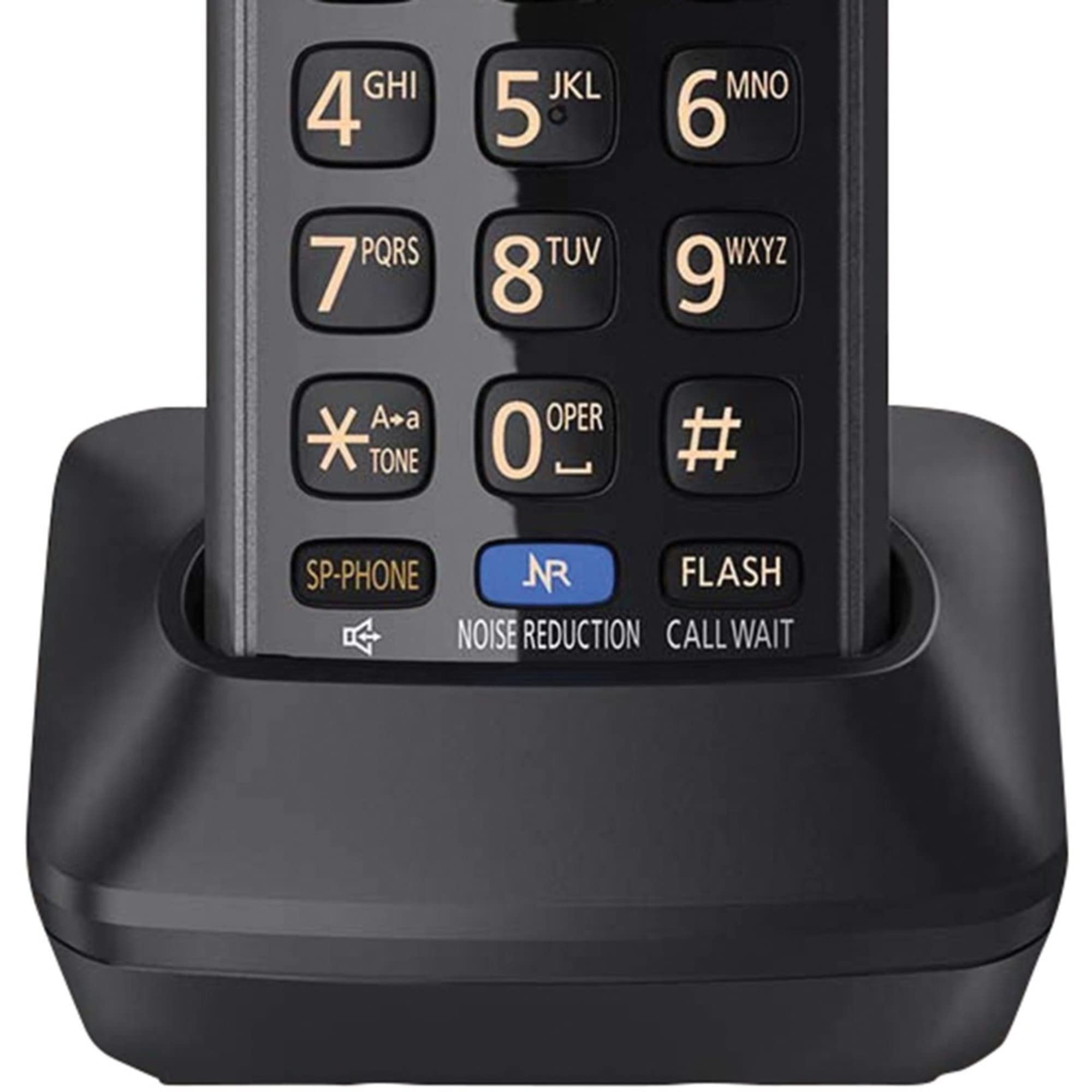 Panasonic KX-TGA950B DECT 6.0 Plus Cordless Phone Handset - Compatible with KX-TG95xx Series 2-Line Business Phones, Headset Jack (Black) - Ideal for Office, Home Office & Conference Calls