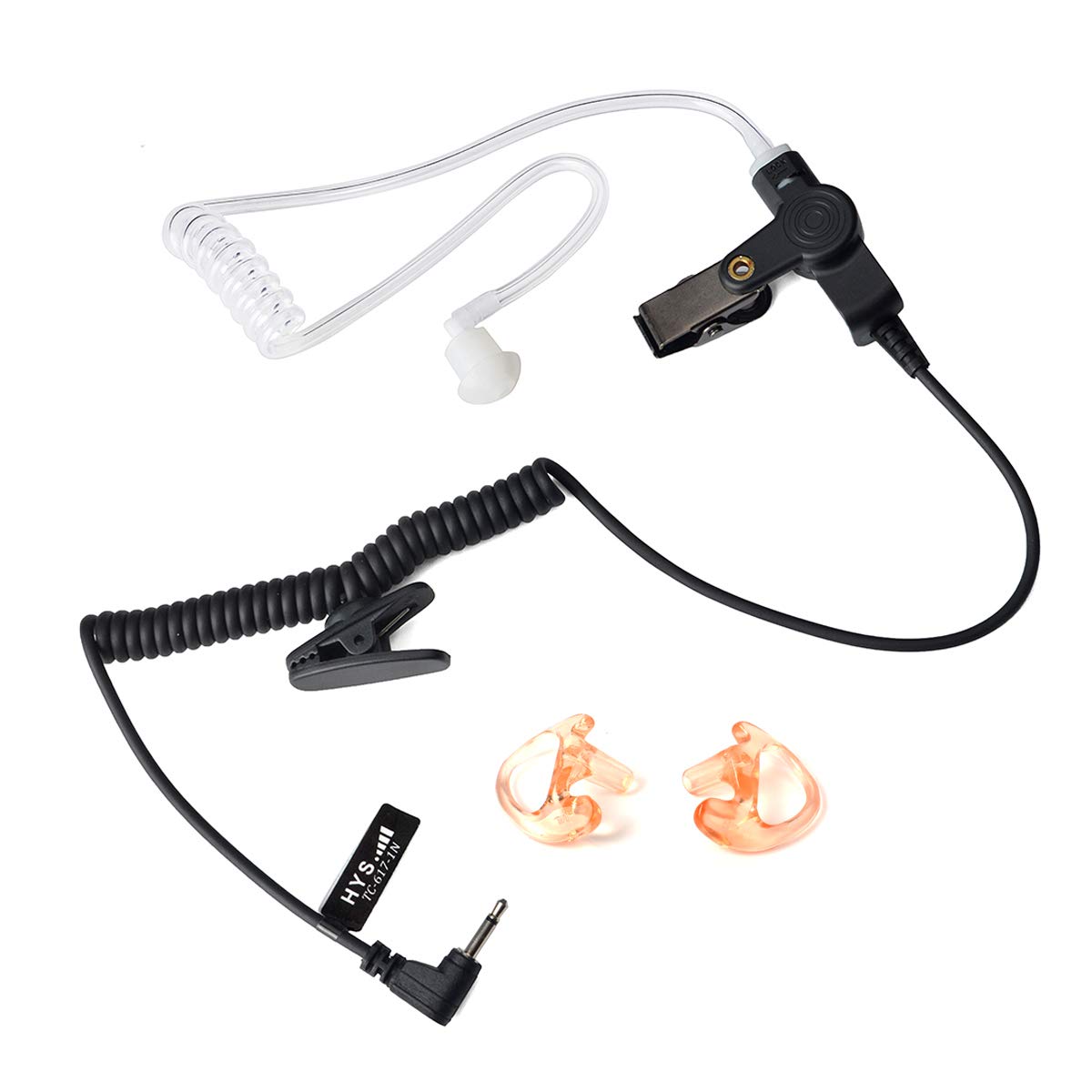 2.5mm Covert Surveillance Earpiece - Clear Audio Listening Device for Walkie Talkies, Ham Radios & Transceivers (Fits Speaker Mic Jacks) | Ideal for Security, Law Enforcement & Discreet Communication