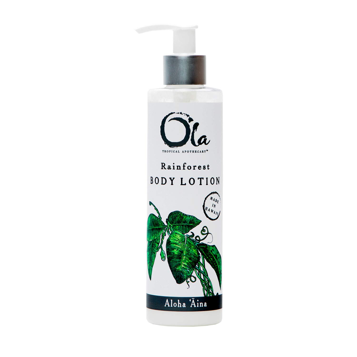 Ola Rainforest Body Lotion with Pure Tropical Oils & Plant Extracts - 8.45 Fl Oz - Hydrating Moisturizer for Dry Skin - Perfect for Daily Use & Spa Days