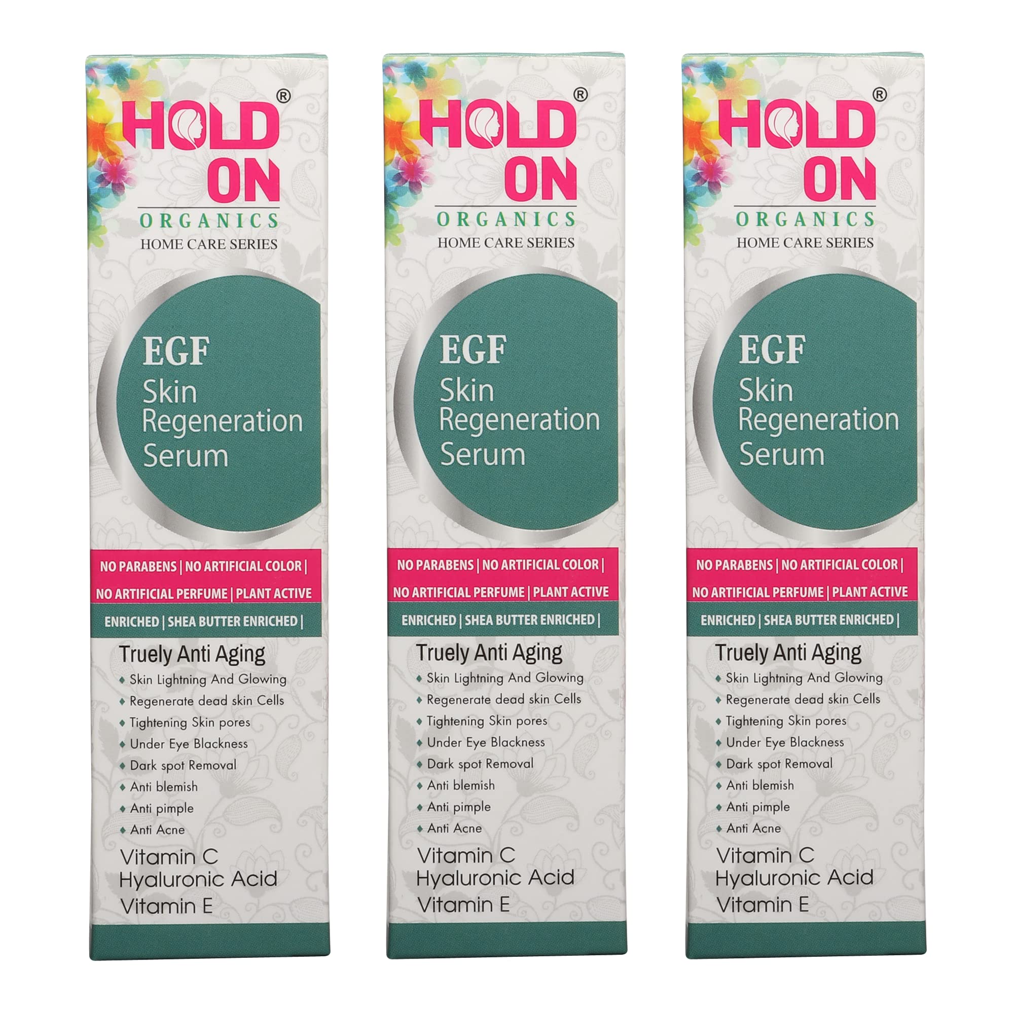 EGF Skin Regeneration Serum - 100% Organic Anti-Aging Face Serum for Dark Spot Removal, Skin Brightening & Under Eye Circles | Reduces Pigmentation & Wrinkles | Pack of 3 (100ml Each) | Perfect for Nighttime Skincare Routine & Daily Anti-Aging Treatment