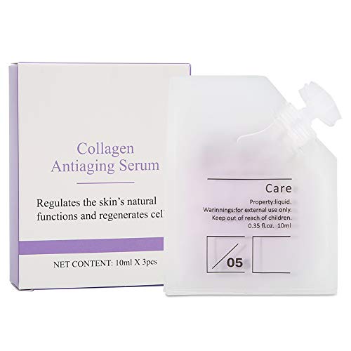 **Hyaluronic Collagen & Vitamin C Serum – Anti-Aging, Wrinkle & Pore Minimizer – Skin Firming & Lifting Moisturizer (10ml, 3-Pack) – Perfect for Daily Skincare & Nighttime Routine**