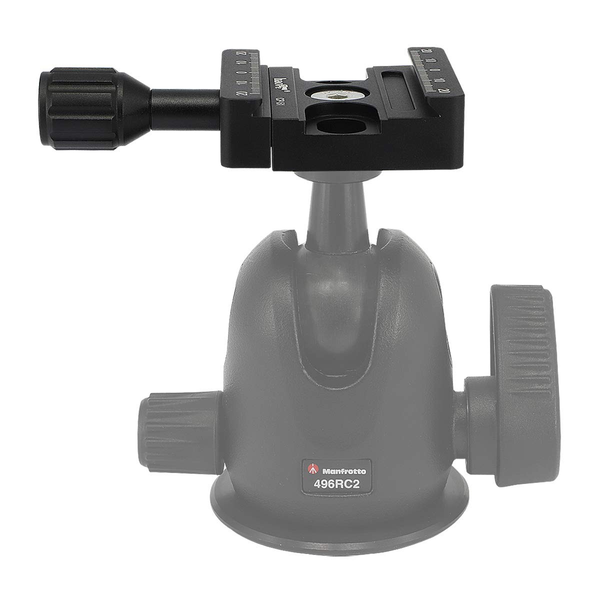 Haoge Combo Boss Adapter Converter - 50mm Arca Swiss Compatible Quick Release Clamp for Manfrotto Tripod Ball Head Replacement | Perfect for DSLR Cameras, Video Shooting & Outdoor Photography
