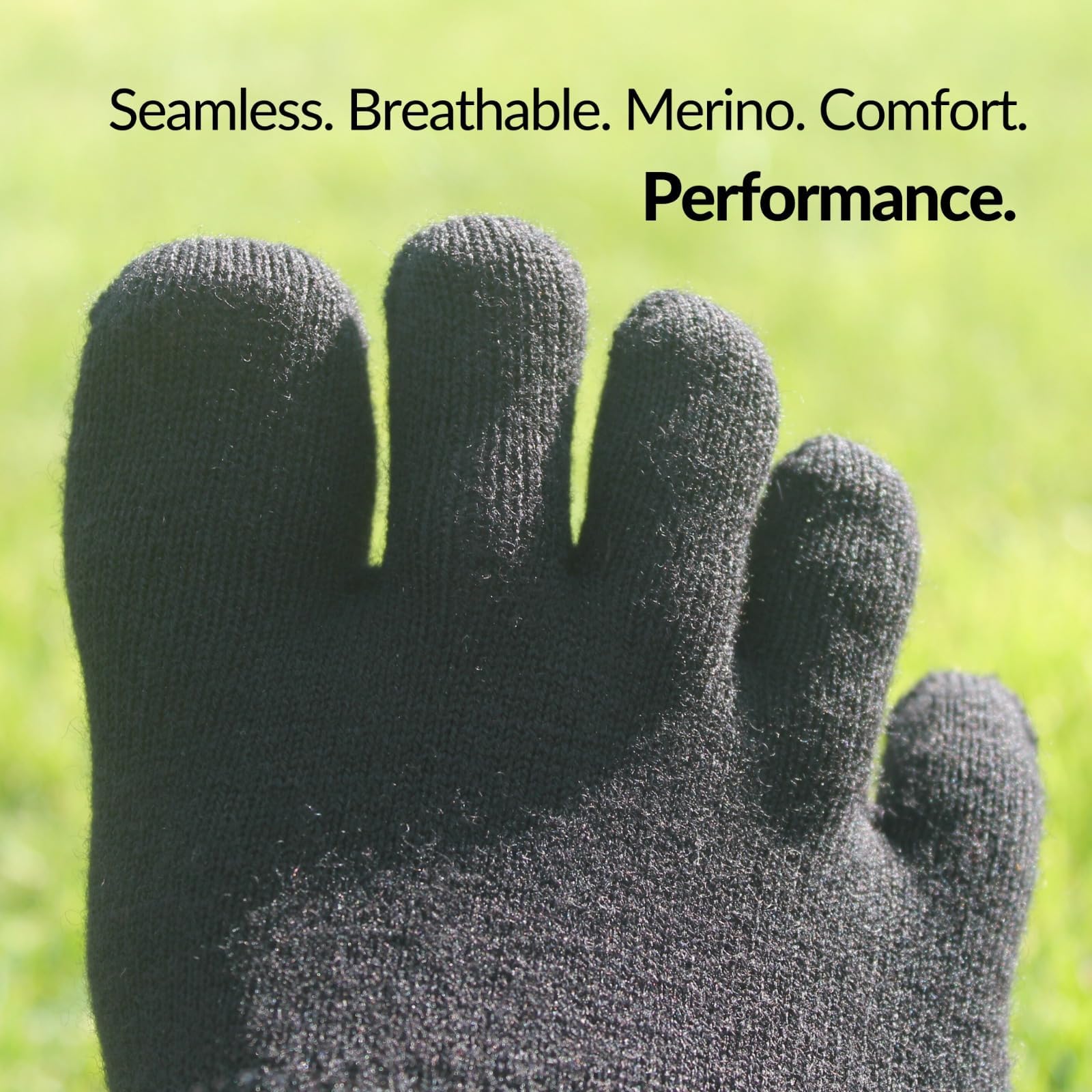Wool Toe Socks for Running & Hiking - Unisex Quarter Crew Length Socks for Men & Women | Warm & Comfortable for Outdoor Activities, Workouts & Cold Weather
