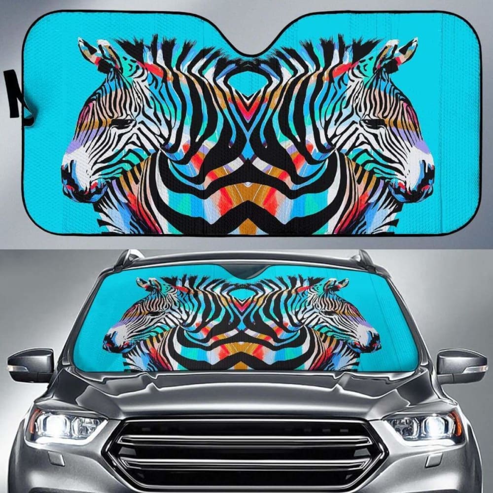 Auto Sun Shades for Cars - Universal Fit Windshield Sun Shade (Model: Horse 19 172609) - Perfect for Summer Heat Protection & UV Ray Blocking