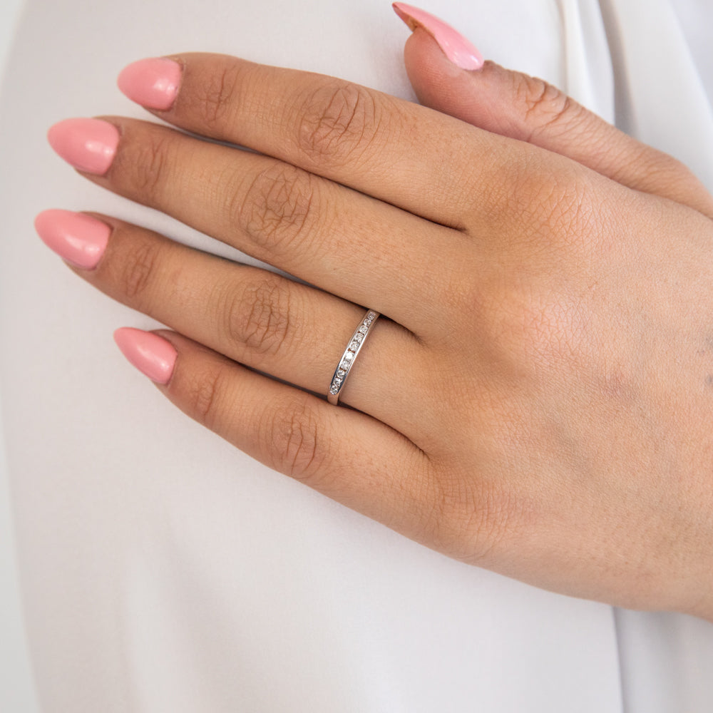 9ct White Gold 1/5 Carat Diamond Ring for Women - Elegant Wedding, Engagement & Anniversary Jewelry Gift - Perfect for Proposals, Special Occasions & Everyday Wear