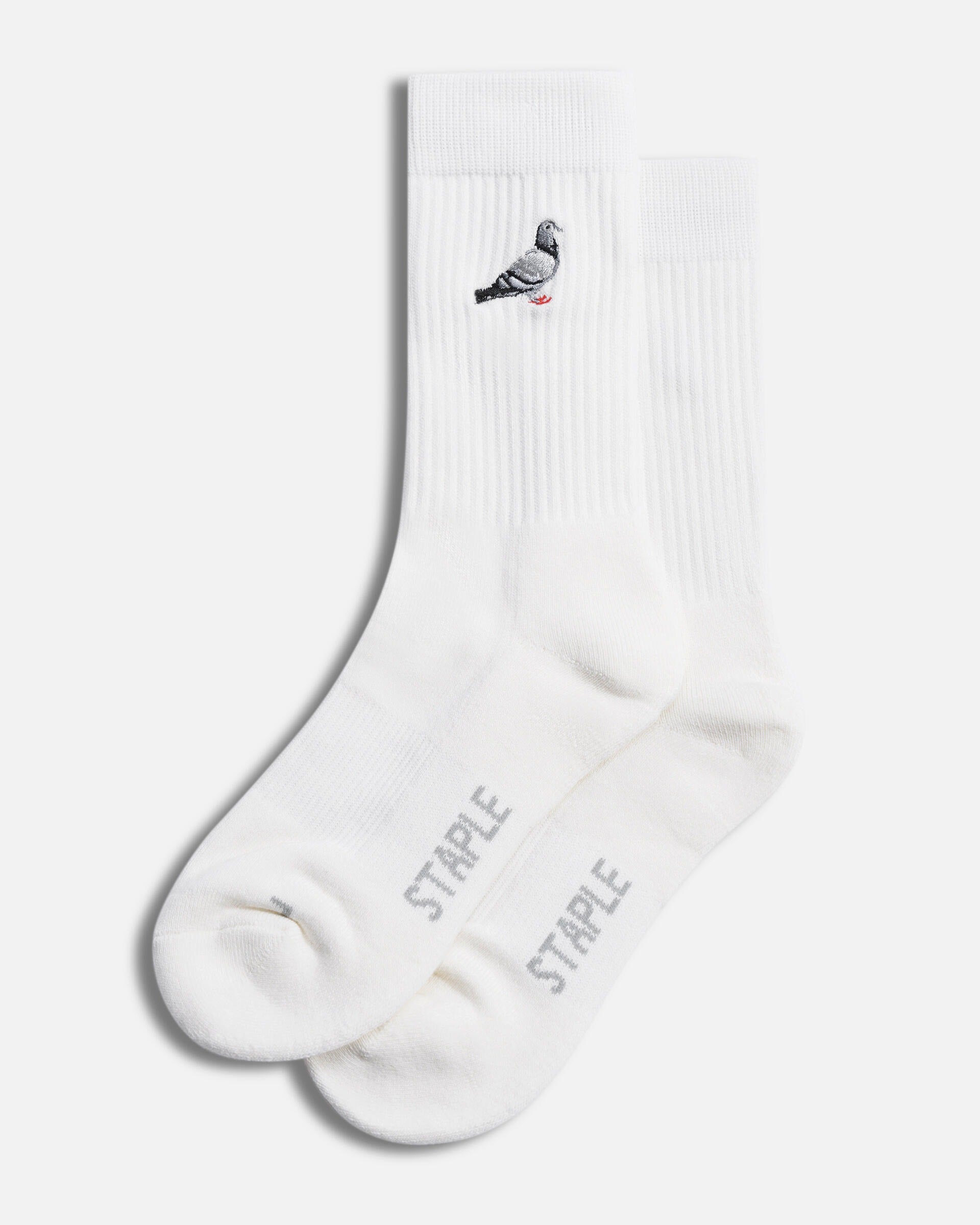 Pigeon Logo Socks for Men Women - Comfortable Cotton Casual Crew Socks - Perfect for Daily Wear, Sports & Gifts