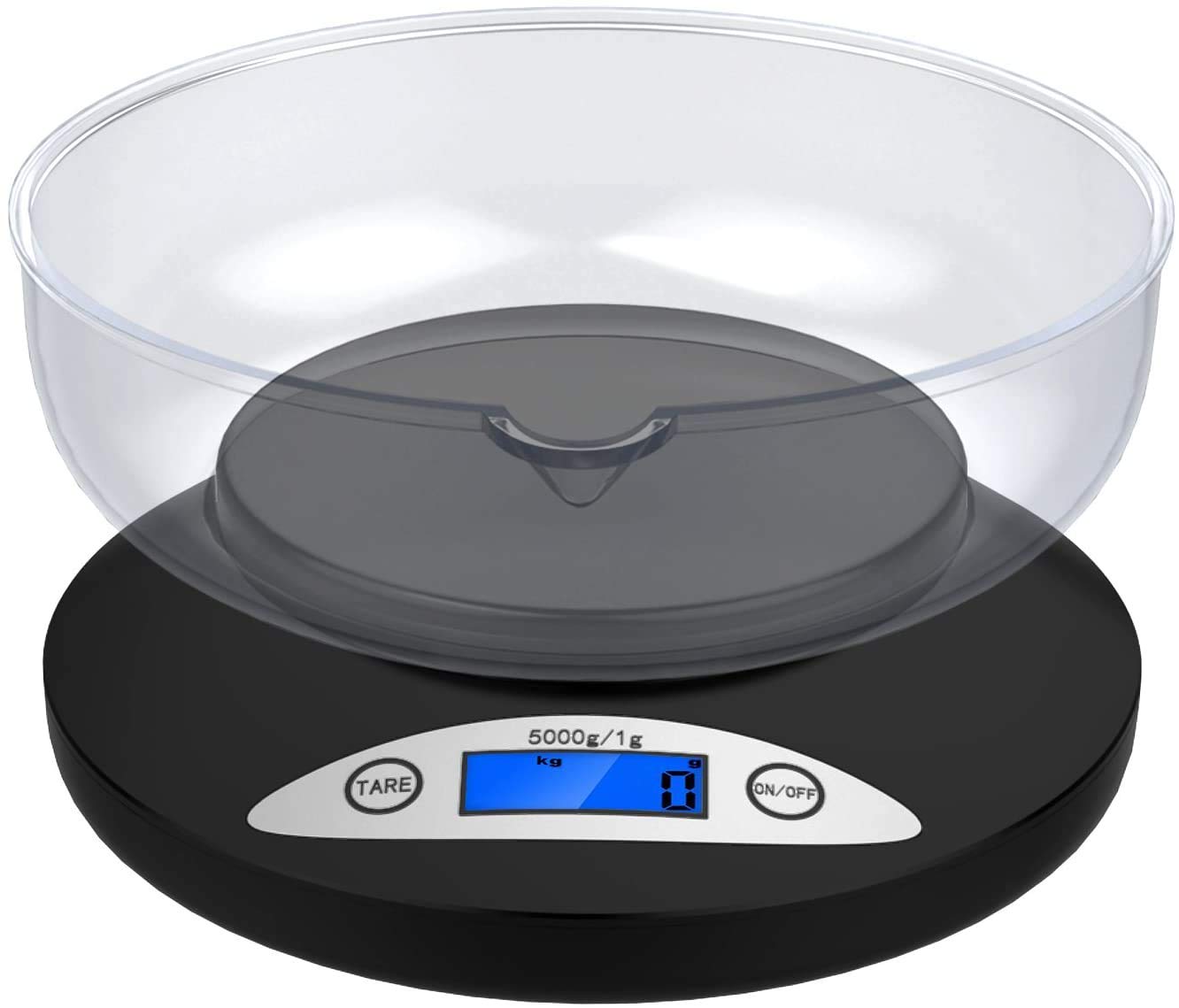 Ascher 5000g Digital Kitchen Scale with Backlit LCD Display - 5kg Precision Electronic Food Scale for Cooking, Baking & Meal Prep (Includes 2 AA Batteries) | Perfect for Home, Restaurant & Professional Use