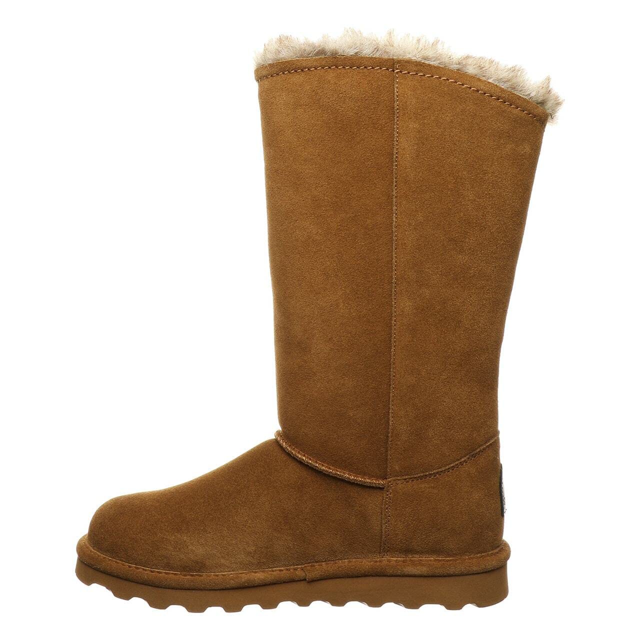 BEARPAW Women's Emery Suede Slip-On Winter Boots - Comfortable & Warm Ankle Booties for Women in Multiple Colors | Perfect for Casual Outfits, Snow Days & Cozy Indoor Wear