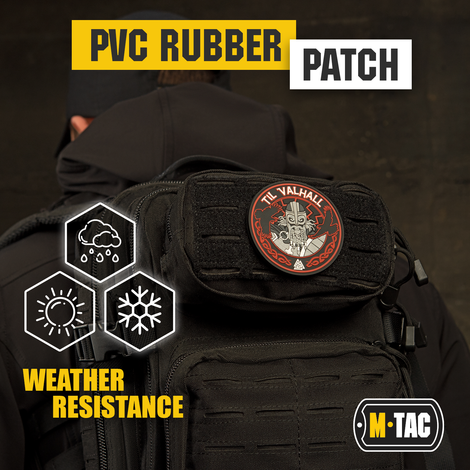 Tactical Morale Patch - 'Til Valhall' PVC Embroidered Patch for Military, Police, Airsoft & Outdoor Enthusiasts - Perfect for Vests, Backpacks & Gear Customization