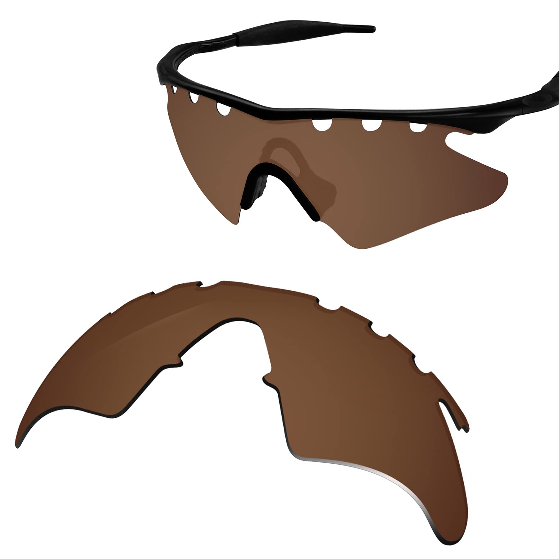 100% Precise-Fit Replacement Sunglass Lenses for Oakley M Frame Heater Vented - UV Protection, Anti-Glare & Scratch Resistant - Perfect for Sports, Cycling & Outdoor Activities