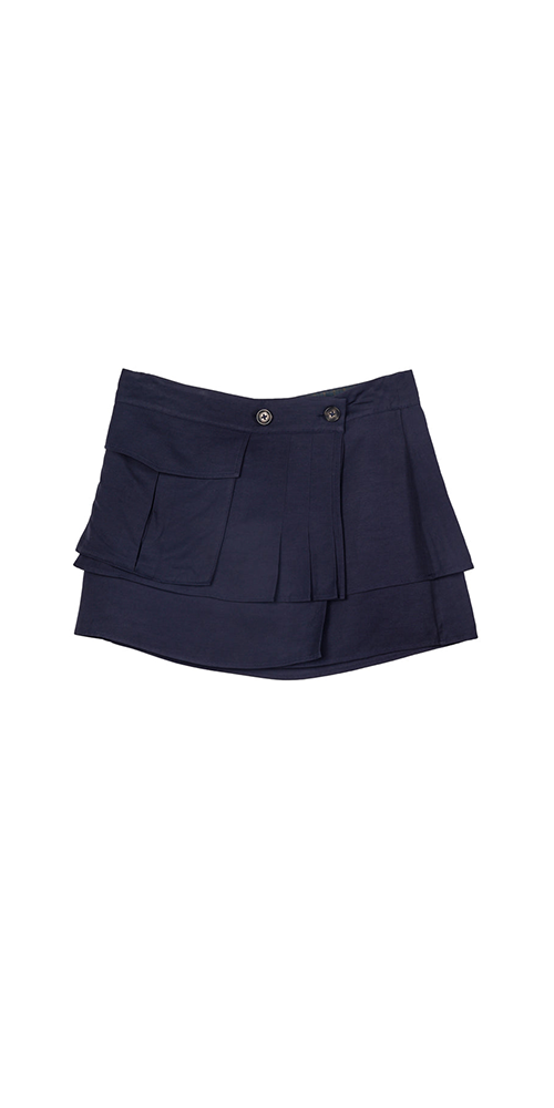 Oskar Twill Mini Skirt in Navy Blue - Stylish A-Line Denim Skirt for Women | Perfect for Casual Outfits, Date Nights & Office Wear