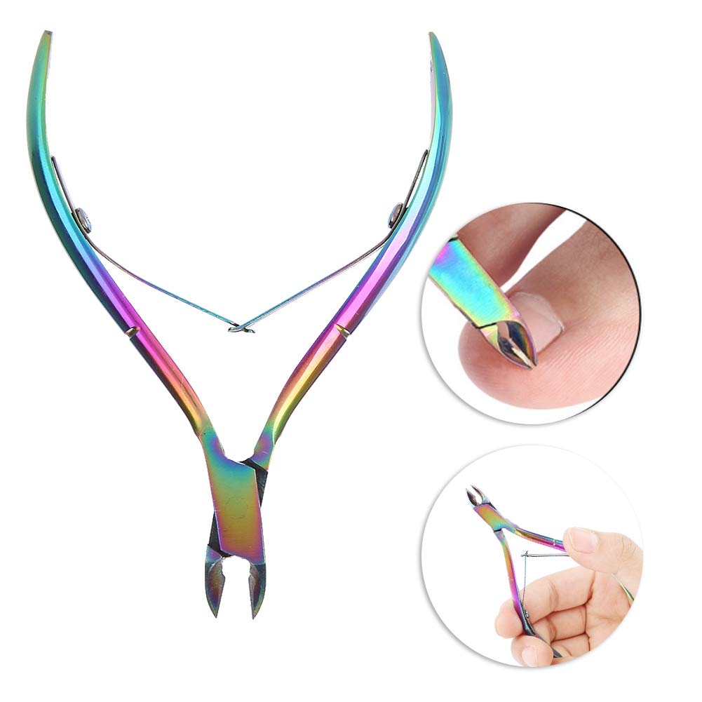 Professional Stainless Steel Cuticle Nipper - Dead Skin Remover & Nail Clipper for Manicure Pedicure - Perfect for Home Salon Nail Care & DIY Nail Art